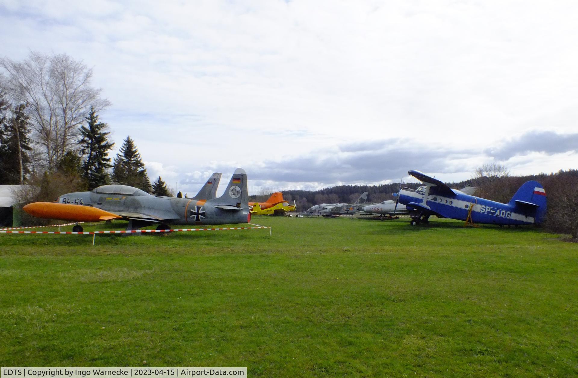 EDTS Airport - static display of the International Aviation Museum (Internationales Luftfahrtmuseum) Schwenningen right next to Schwenningen airfield