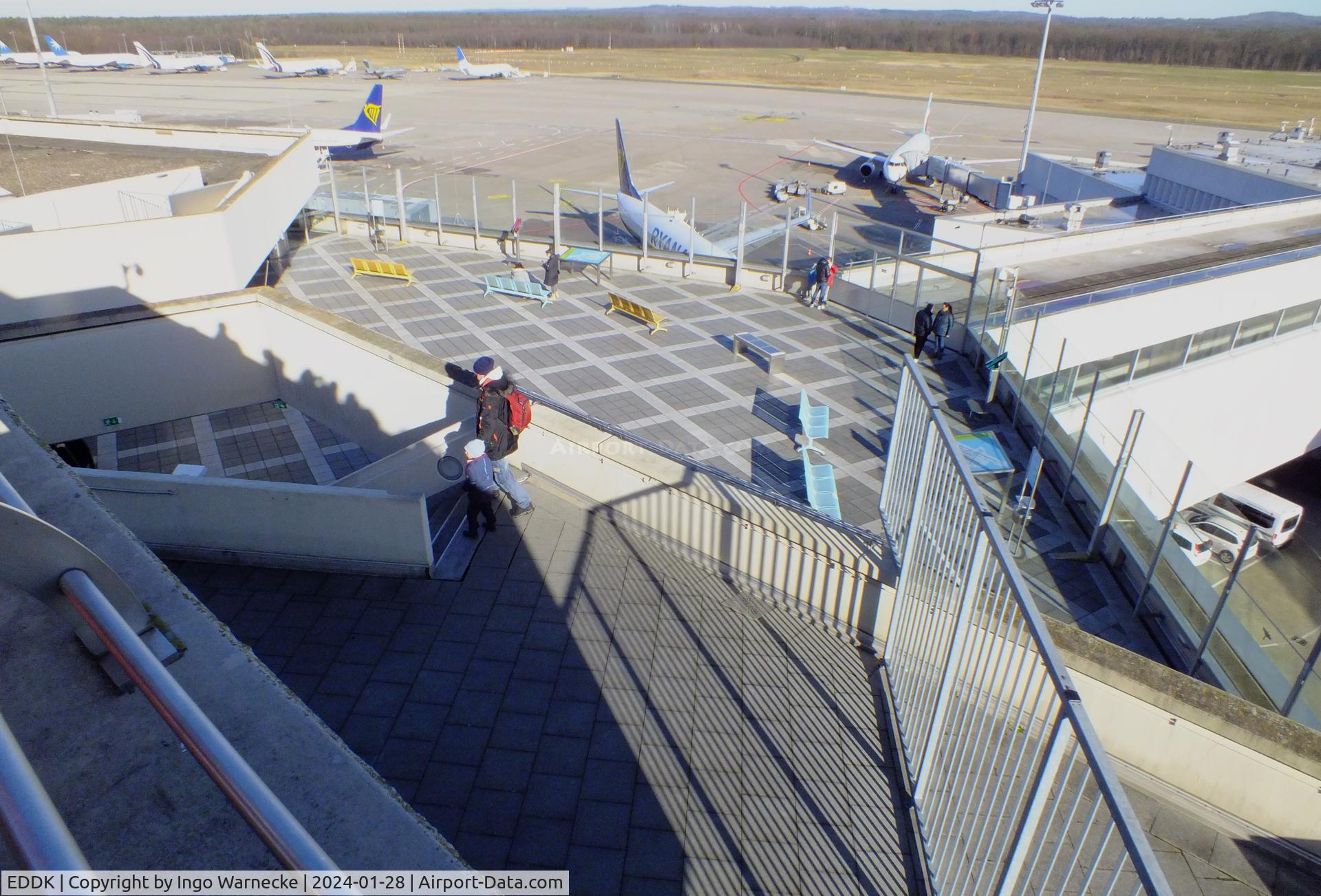 Cologne Bonn Airport, Cologne/Bonn Germany (EDDK) - visitors terrace at Köln/Bonn airport