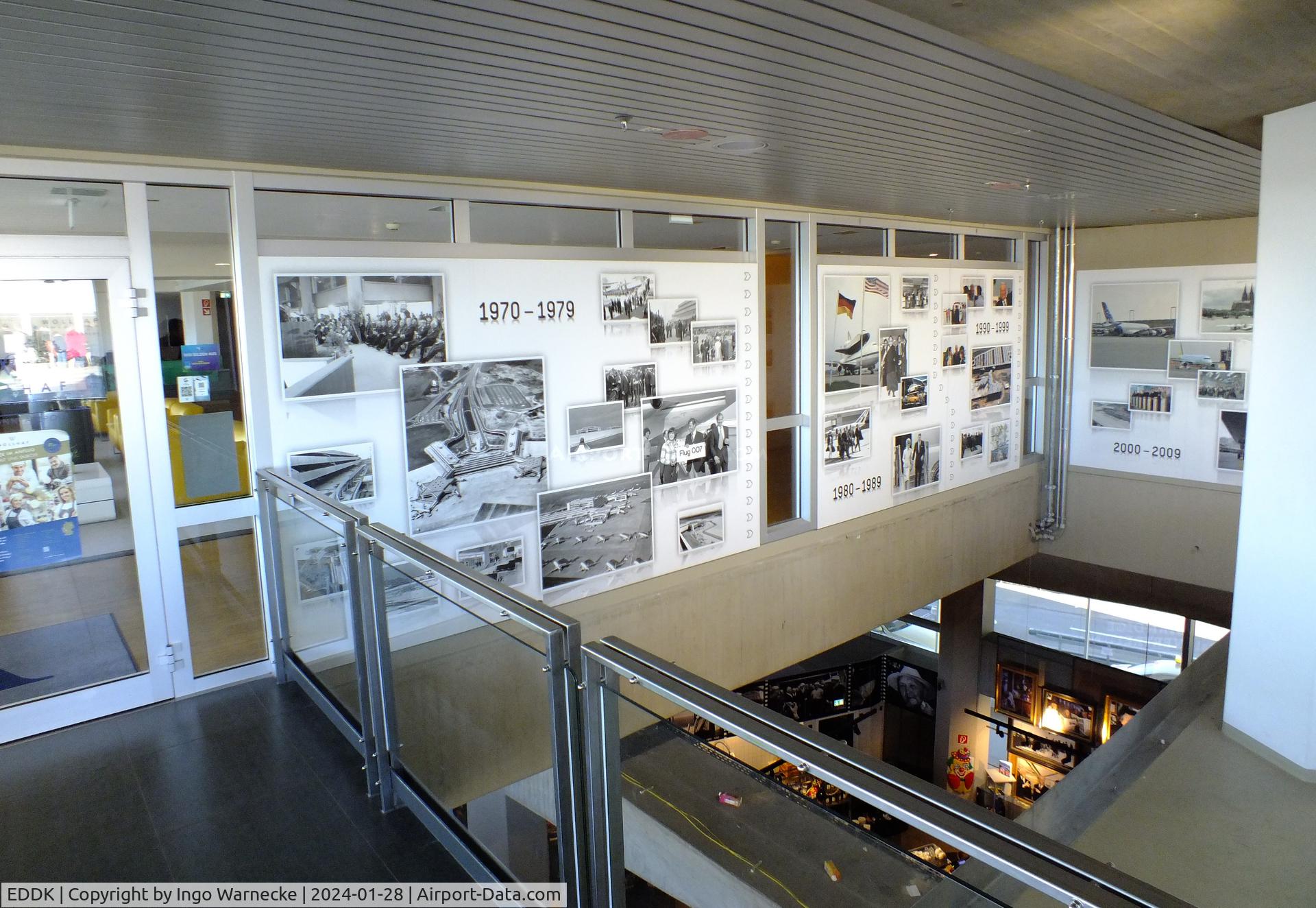 Cologne Bonn Airport, Cologne/Bonn Germany (EDDK) - photo exhibition on airport history at the visitors terrace of terminal 1 at Köln/Bonn airport