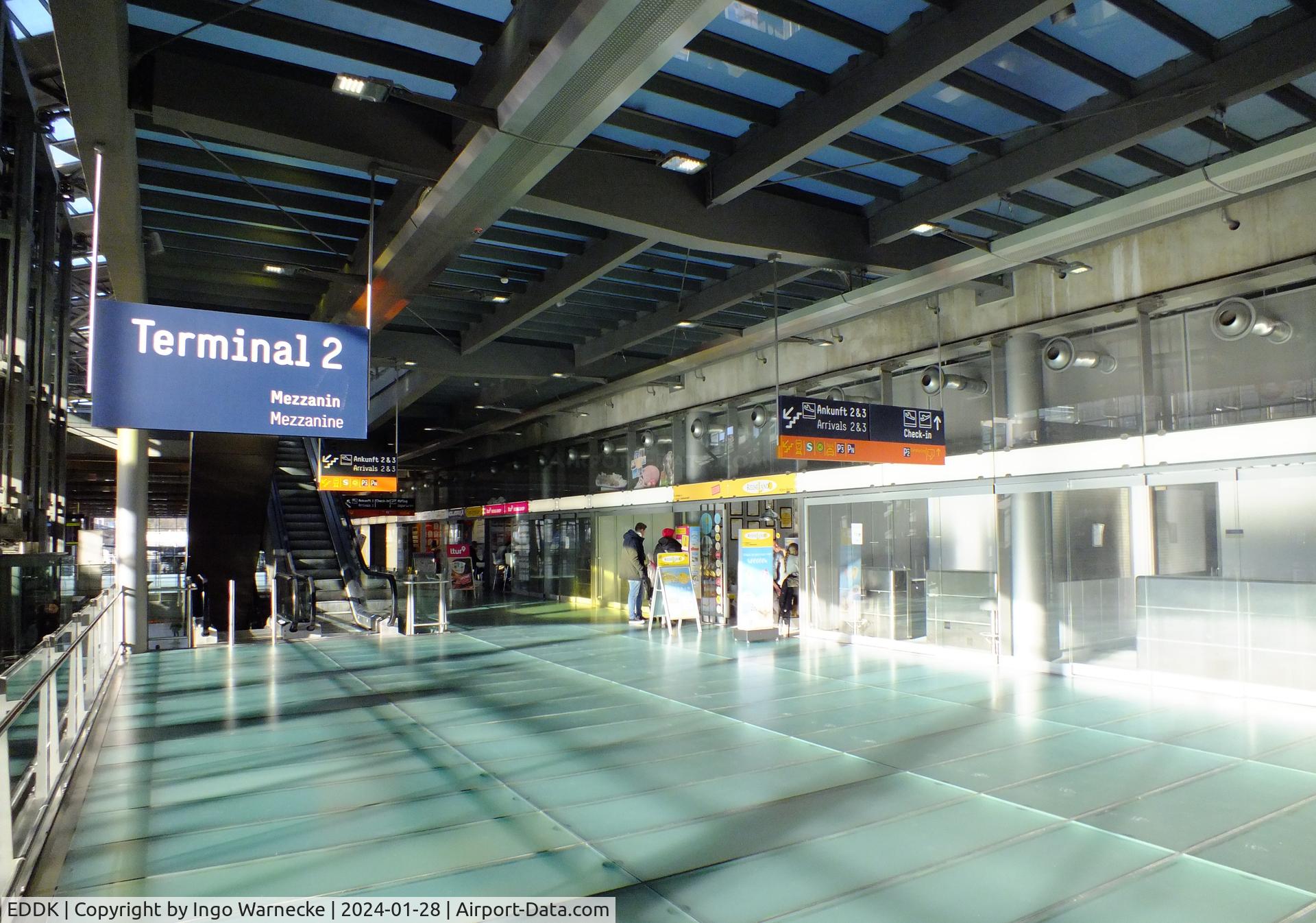 Cologne Bonn Airport, Cologne/Bonn Germany (EDDK) - inside the mezzanine level of terminal 2 at Köln/Bonn airport