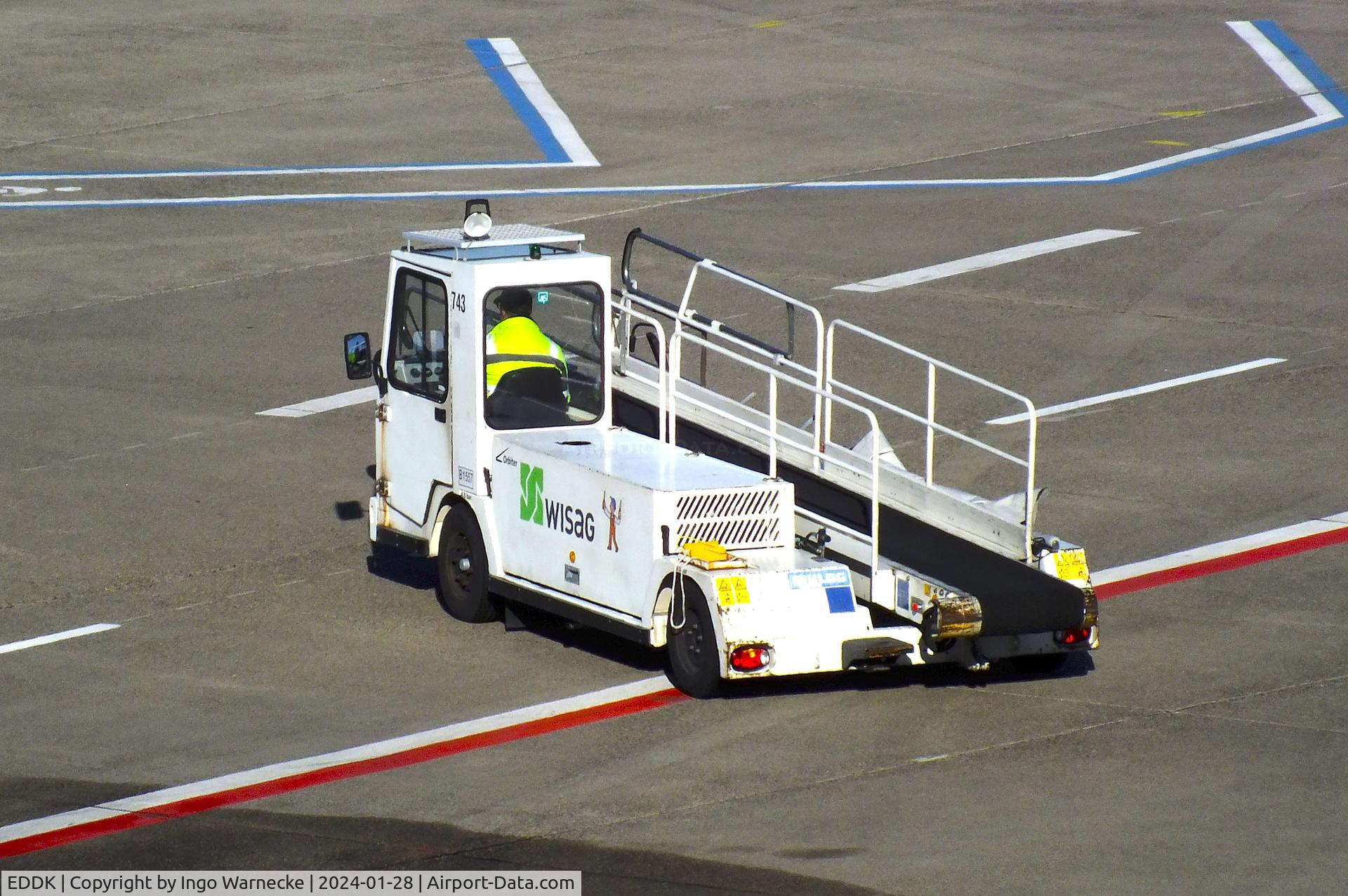 Cologne Bonn Airport, Cologne/Bonn Germany (EDDK) - baggage loading vehicle at Köln/Bonn airport #v