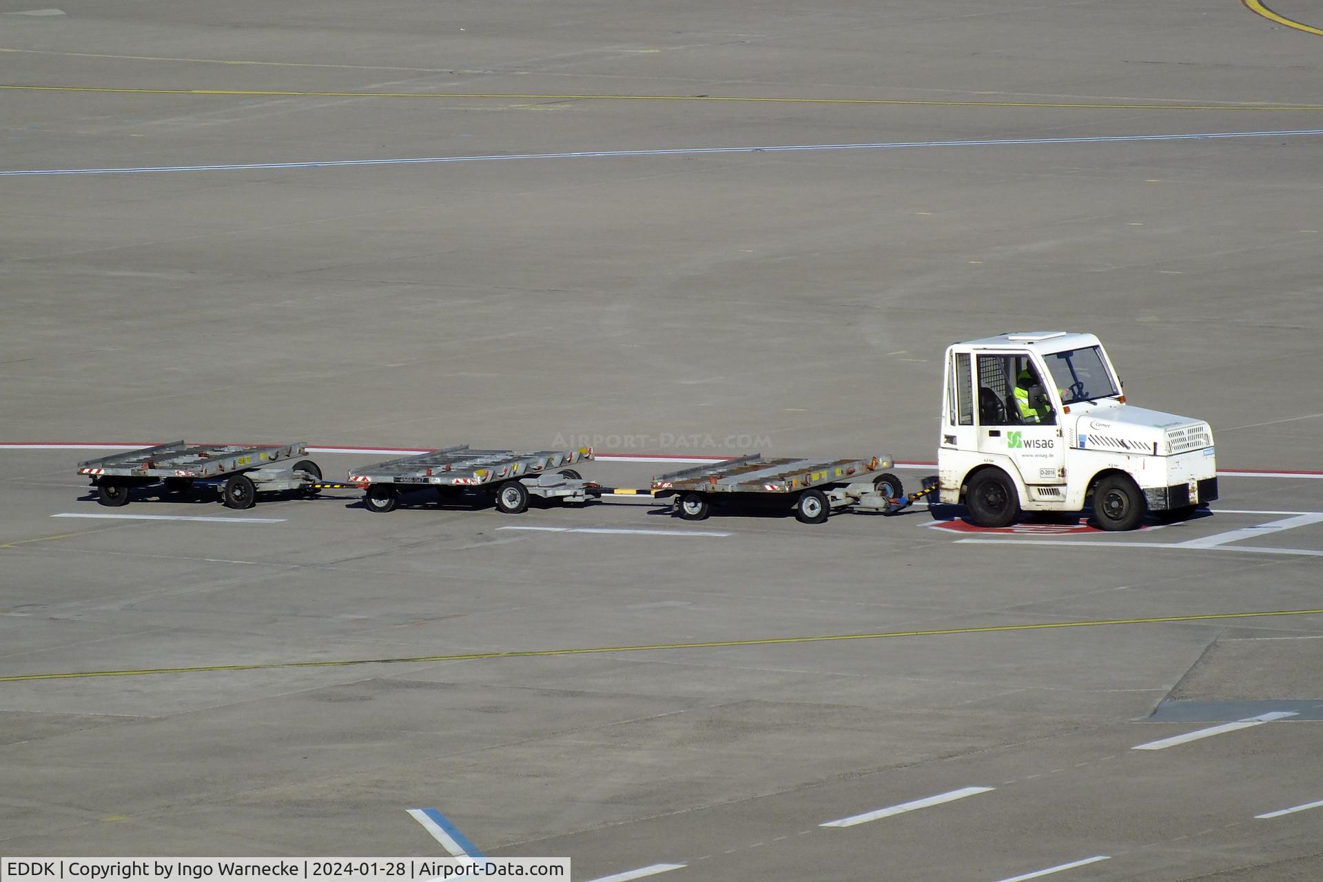 Cologne Bonn Airport, Cologne/Bonn Germany (EDDK) - empty light container train at Köln/Bonn airport #v