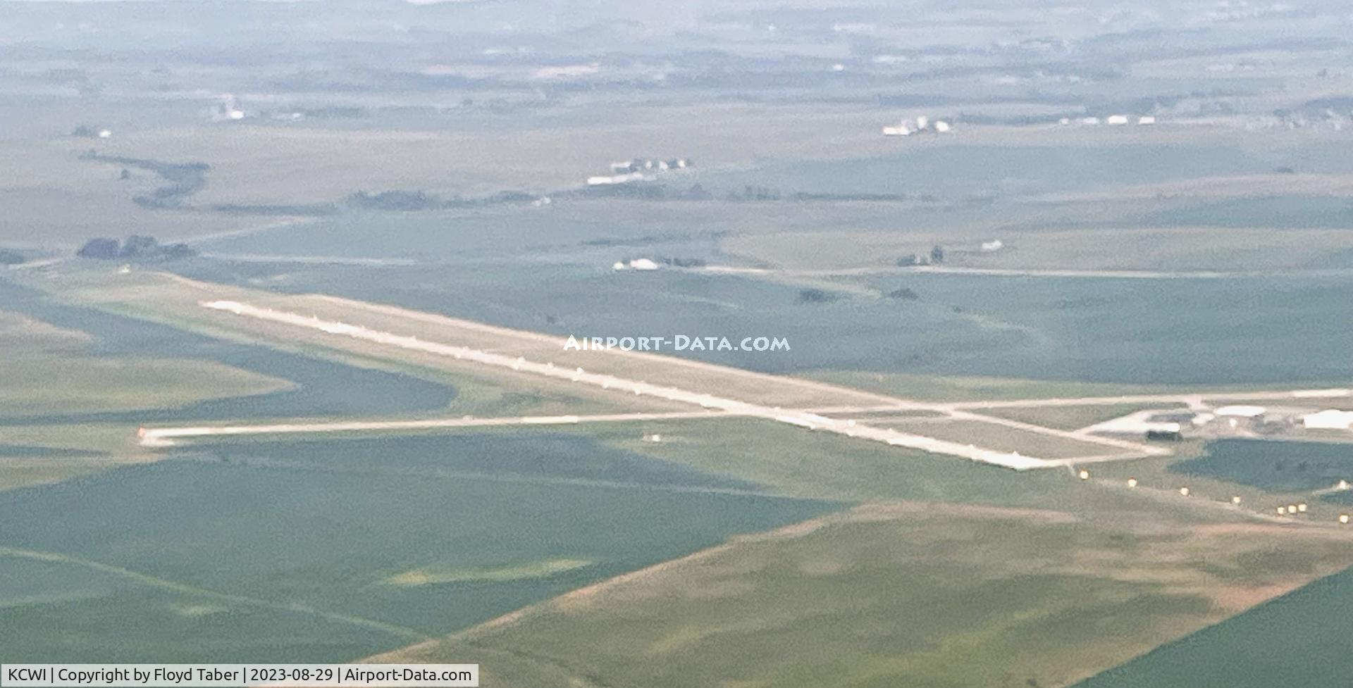 Clinton Municipal Airport (CWI) - Looking Northeast at the Clinton Iowa Municipal Airport