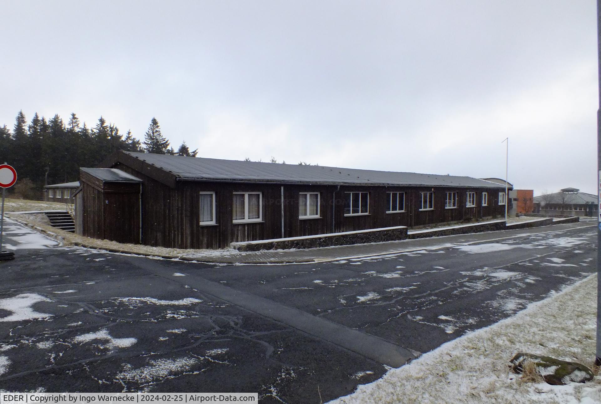 EDER Airport - buildings east of the Groenhoff-Haus (?barracks?) at Gersfeld - Wasserkuppe airfield