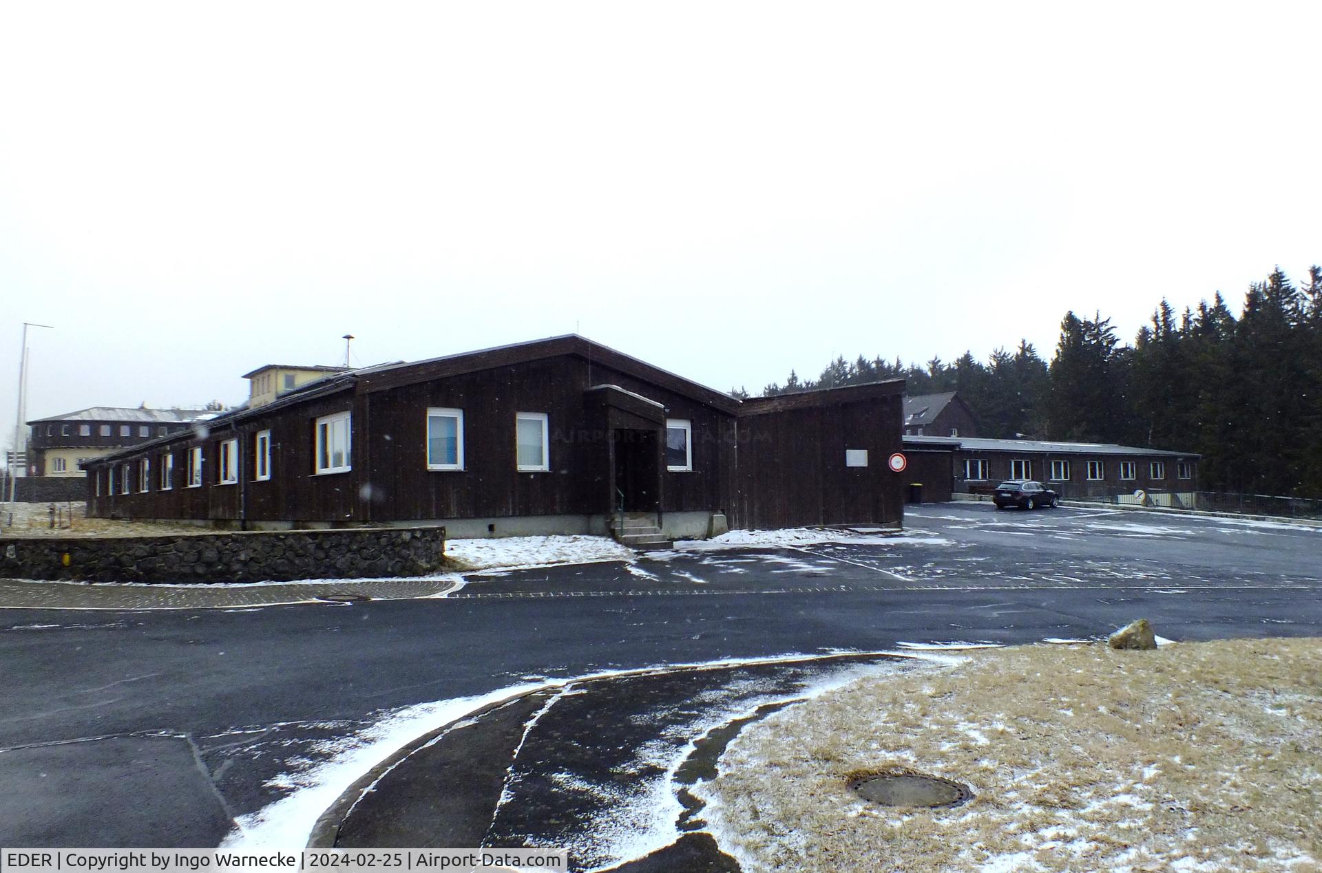 EDER Airport - buildings east of the Groenhoff-Haus (?barracks?) at Gersfeld - Wasserkuppe airfield
