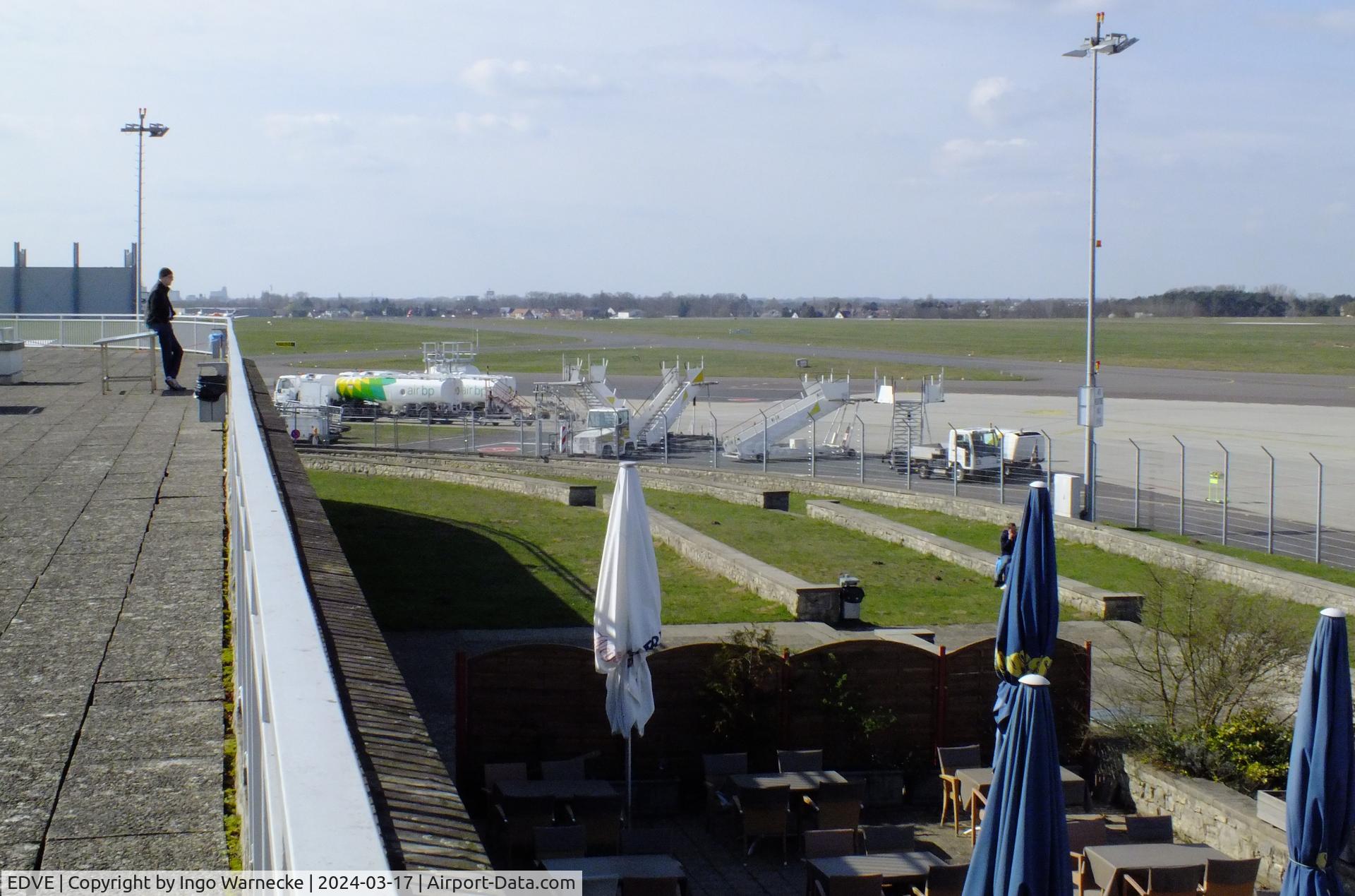 Braunschweig-Wolfsburg Regional Airport, Braunschweig, Lower Saxony Germany (EDVE) - looking west from the visitors terrace of Braunschweig/Wolfsburg airport, BS/Waggum