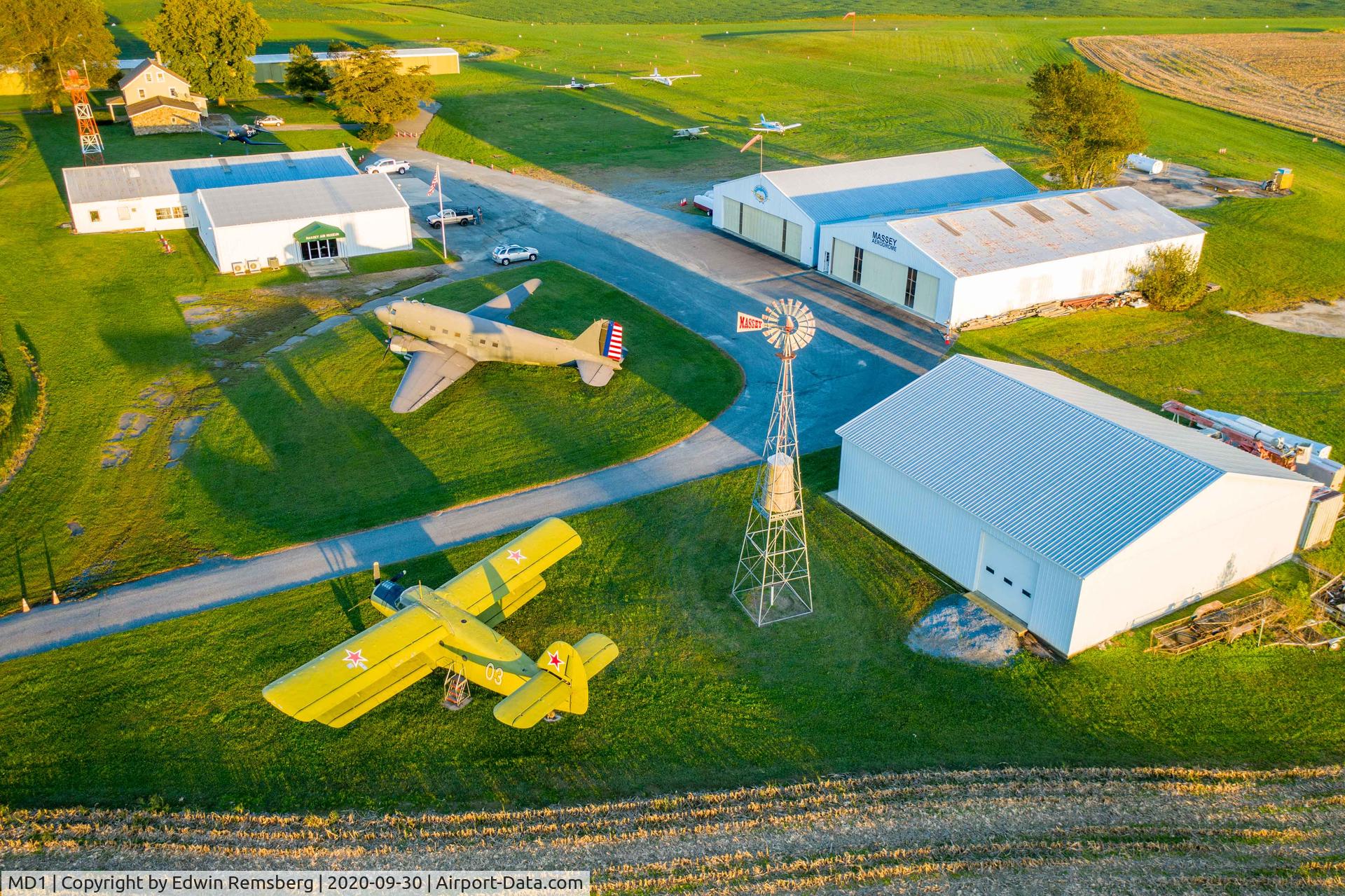 Massey Aerodrome Airport (MD1) - Massey Air Museum at Massey Aerodrome MD1, Grassroots Aviation on the Eastern Shore of Maryland - Photo by Edwin Remsberg

