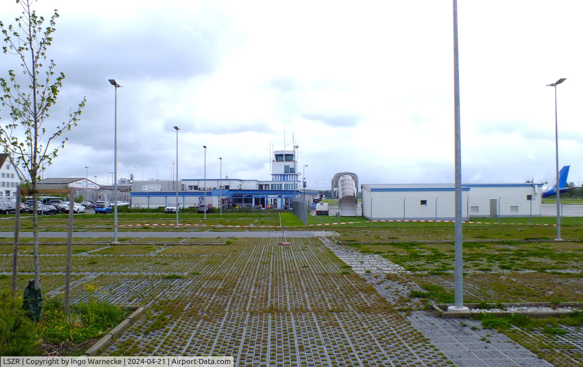 St. Gallen-Altenrhein Airport, Altenrhein Switzerland (LSZR) - terminal and tower at St.Gallen-Altenrhein airport