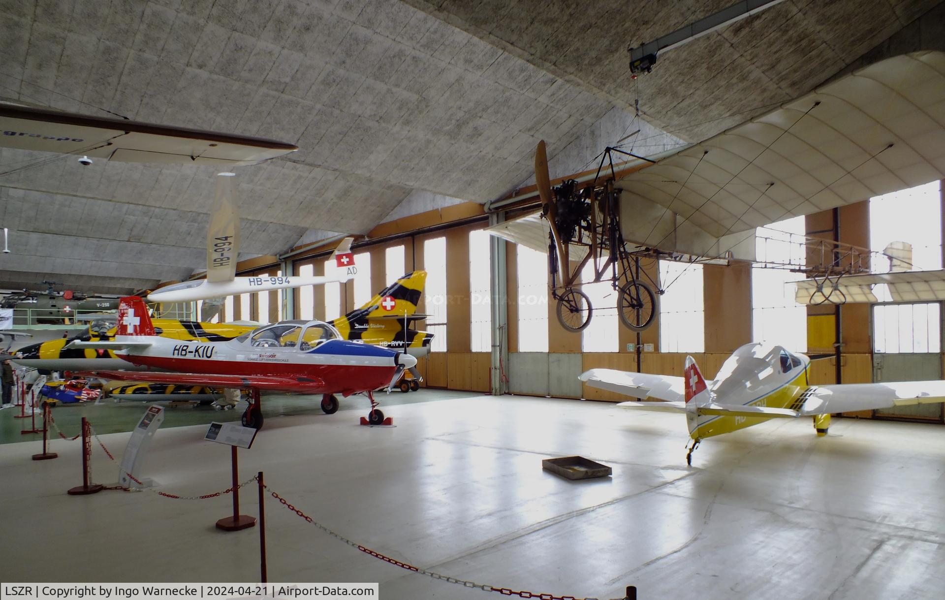 St. Gallen-Altenrhein Airport, Altenrhein Switzerland (LSZR) - inside the hangar of the FFA Museum at St.Gallen-Altenrhein airport
