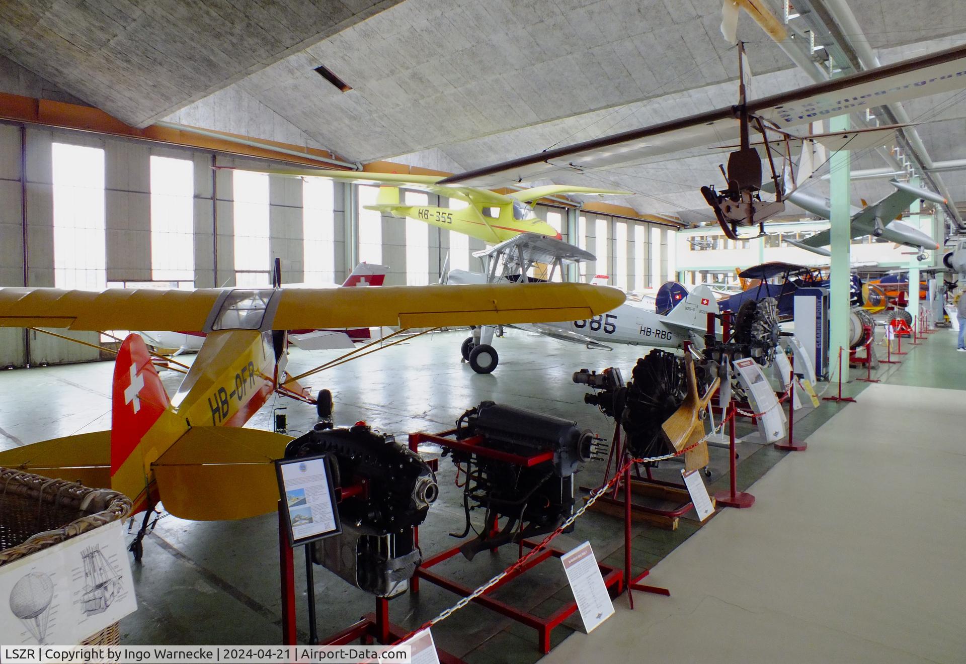 St. Gallen-Altenrhein Airport, Altenrhein Switzerland (LSZR) - inside the hangar of the FFA Museum at St.Gallen-Altenrhein airport