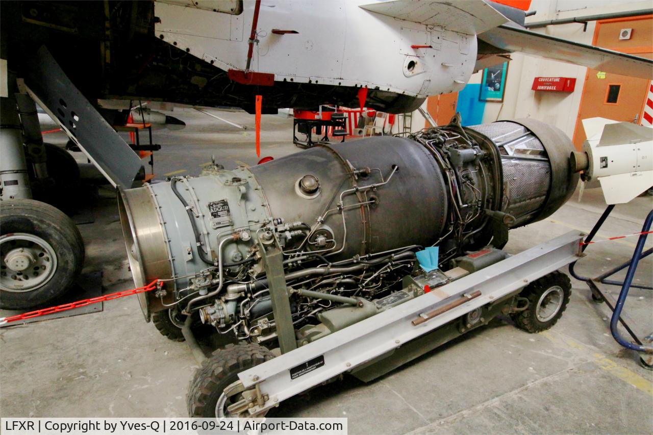 LFXR Airport - turbofan Adour, Naval Aviation Museum, Rochefort-Soubise airport (LFXR)