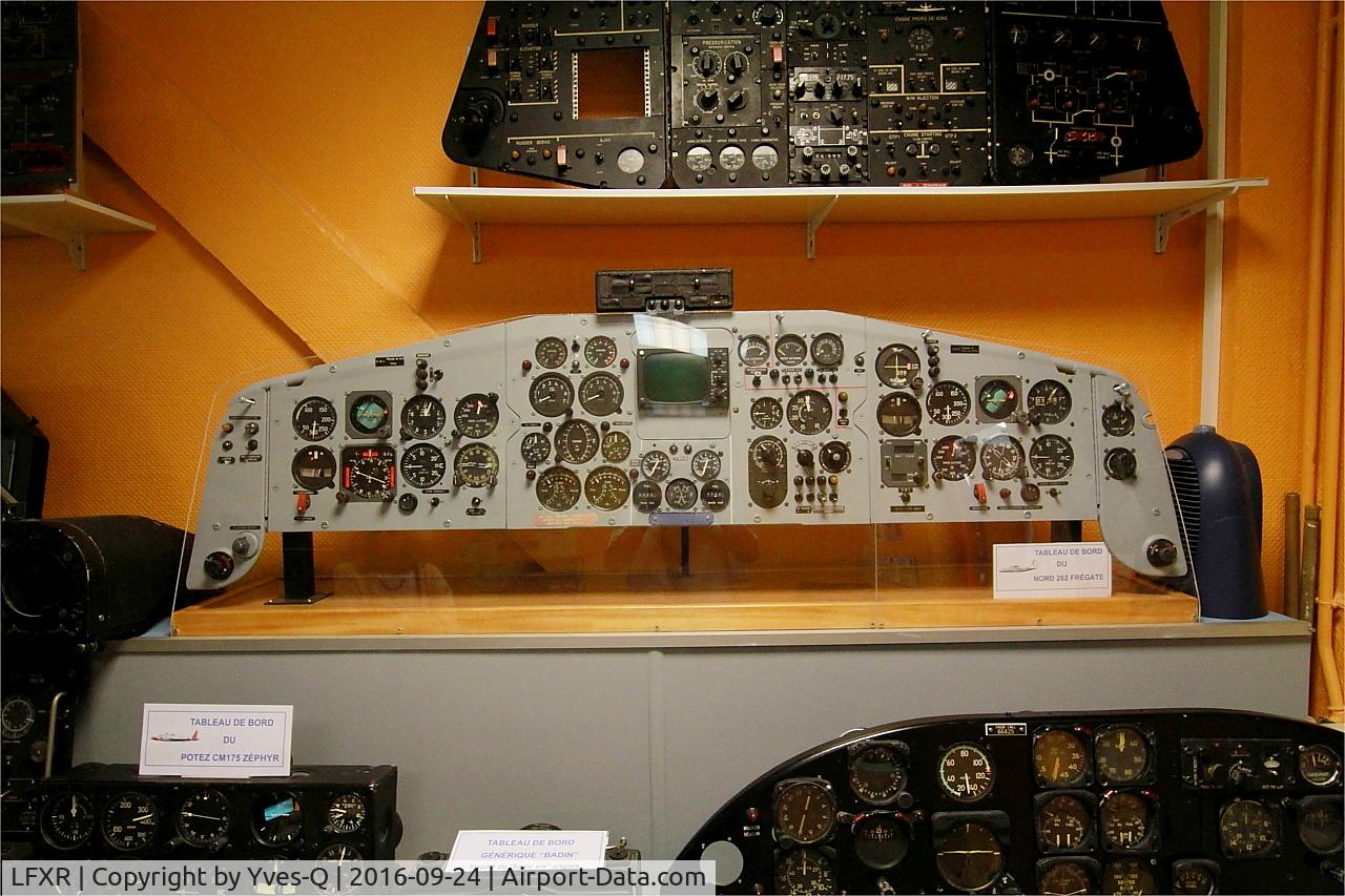 LFXR Airport - Instruments panel Nord 262 Fregate, Naval Aviation Museum, Rochefort-Soubise airport (LFXR)