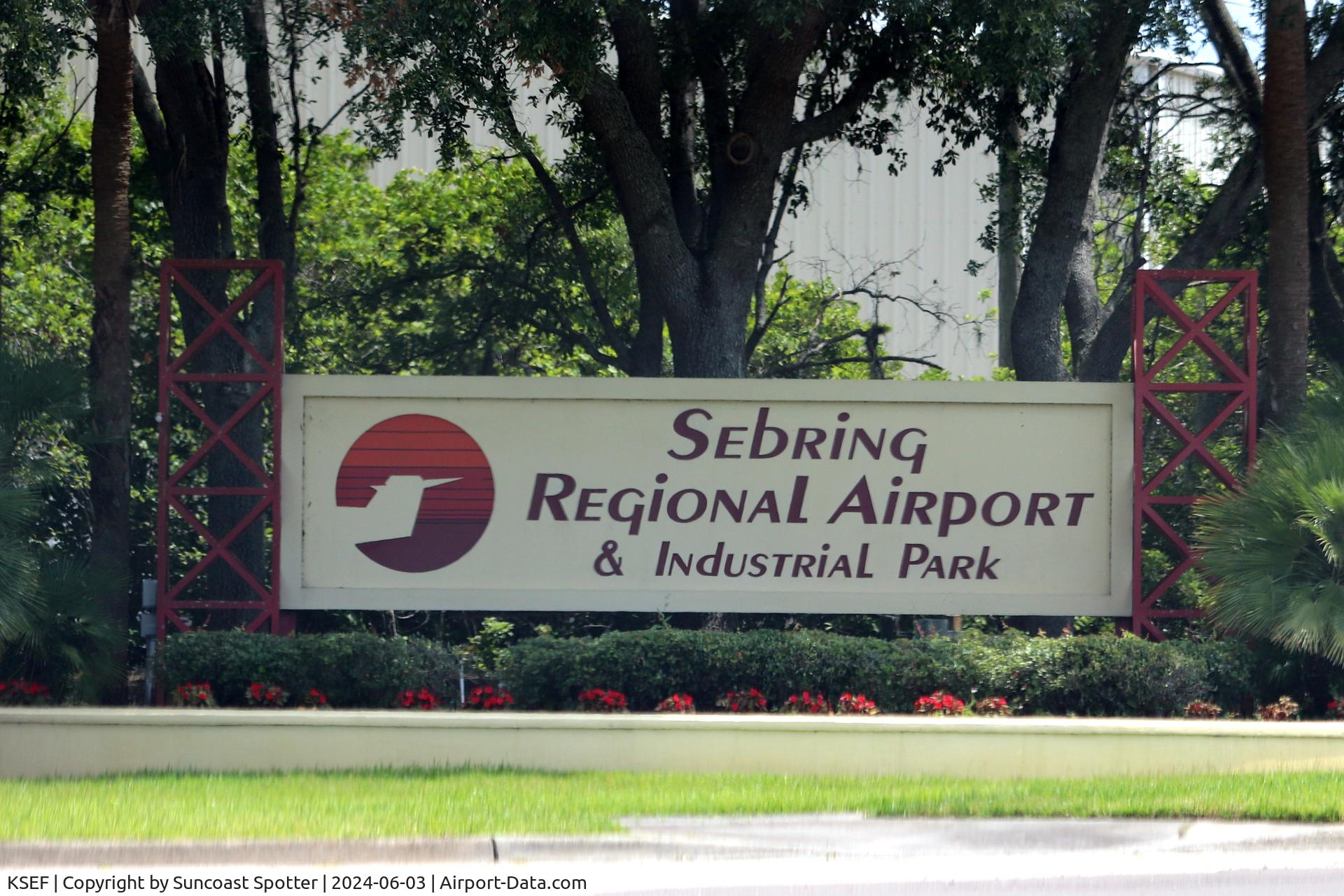 Sebring Regional Airport (SEF) - Entrance Signage at Sebring Regional Airport