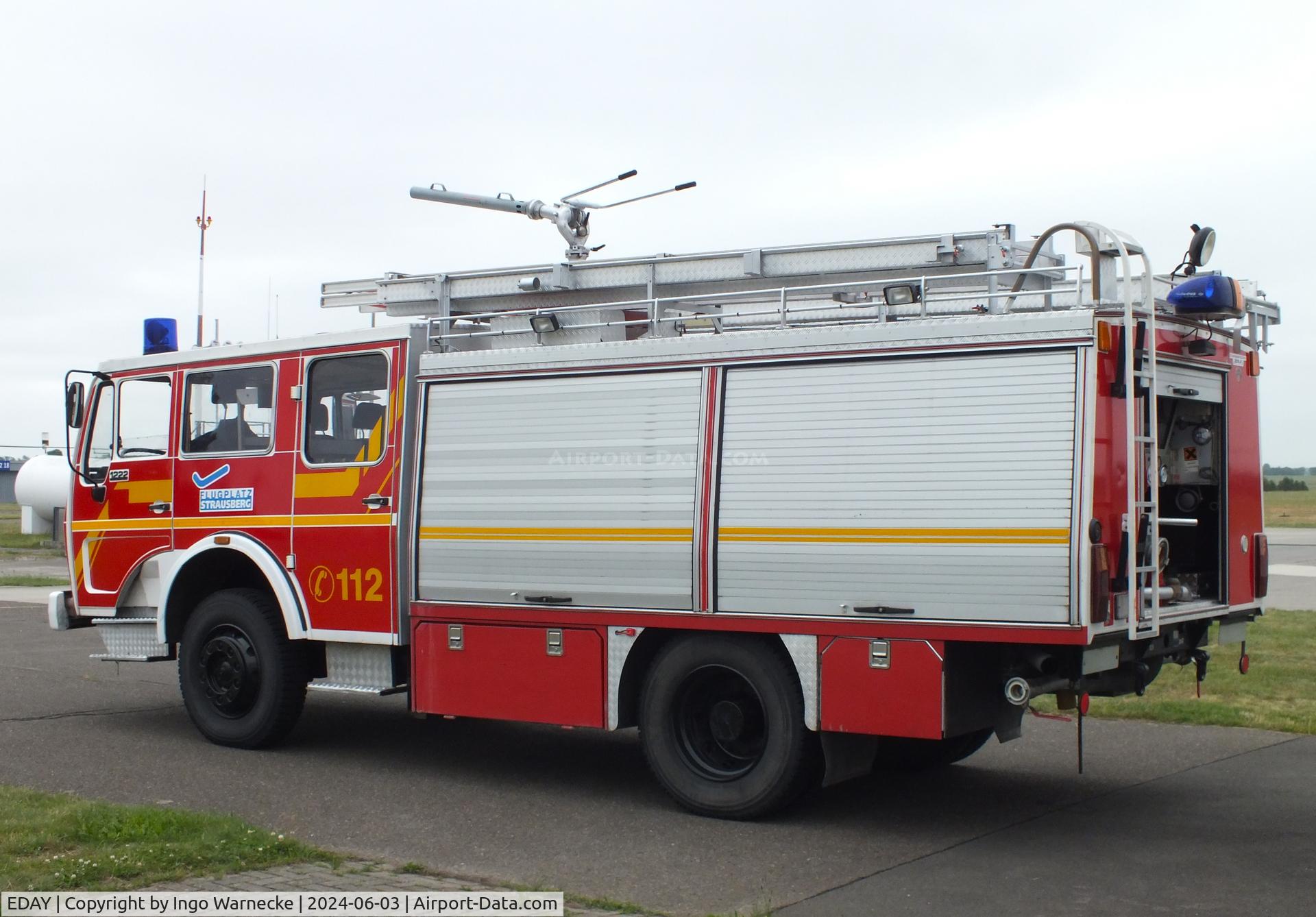 EDAY Airport - airfield fire truck at Strausberg airfield #v