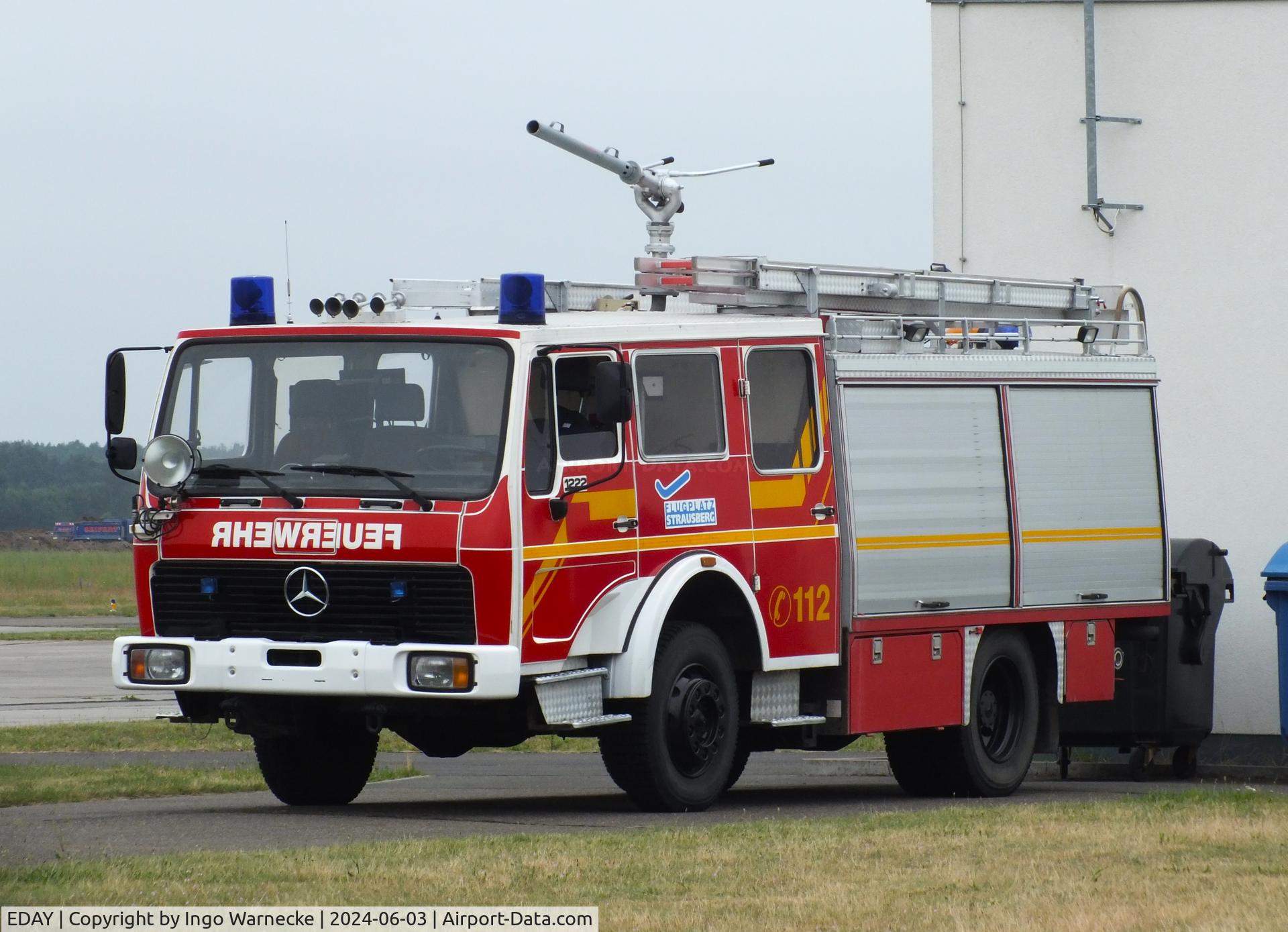 EDAY Airport - airfield fire truck at Strausberg airfield #v