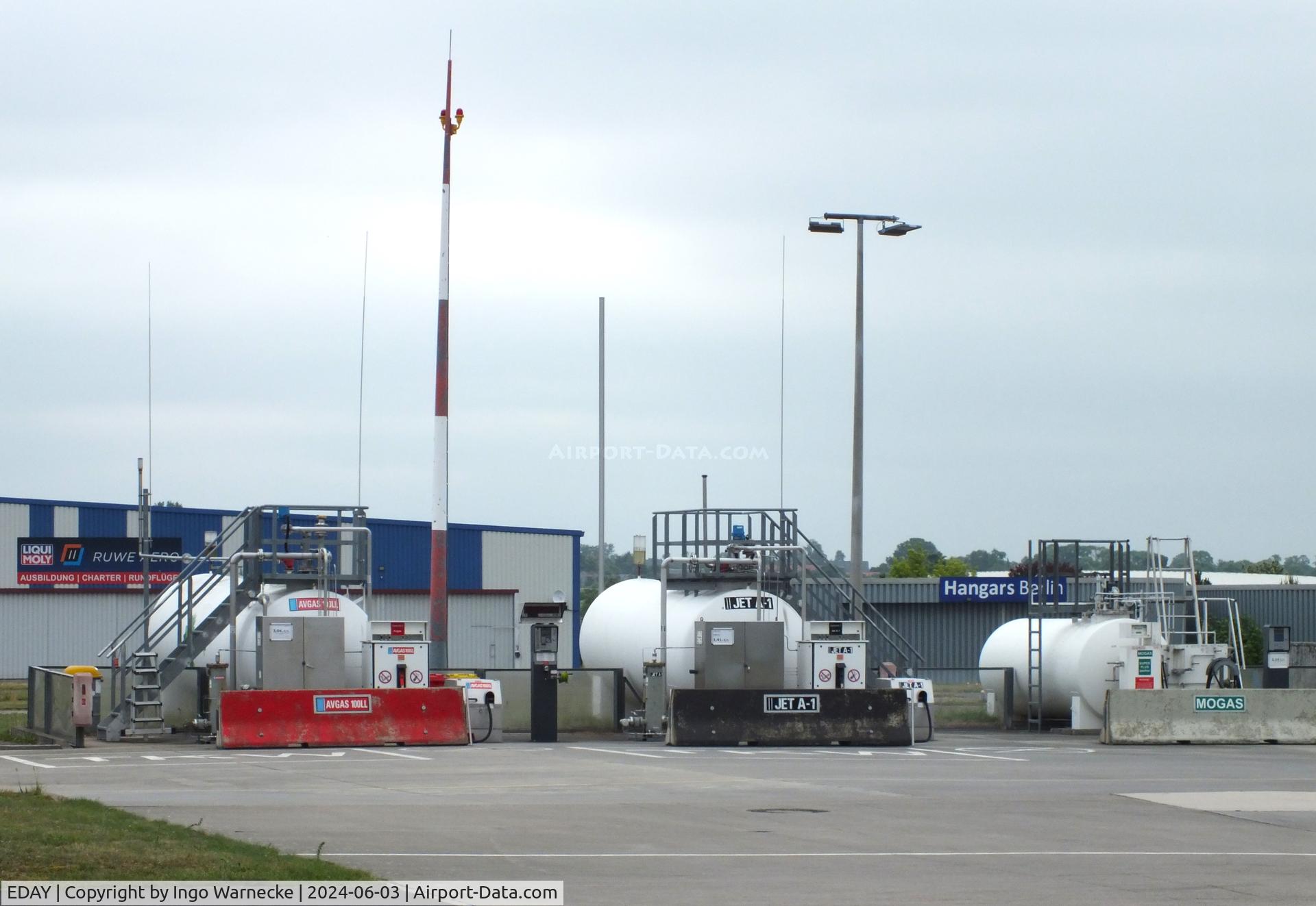 EDAY Airport - airfield fuelling station at Strausberg airfield