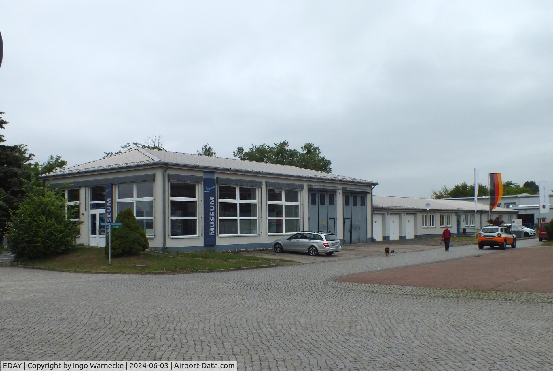 EDAY Airport - airfield history museum behind the terminal at Strausberg airfield
