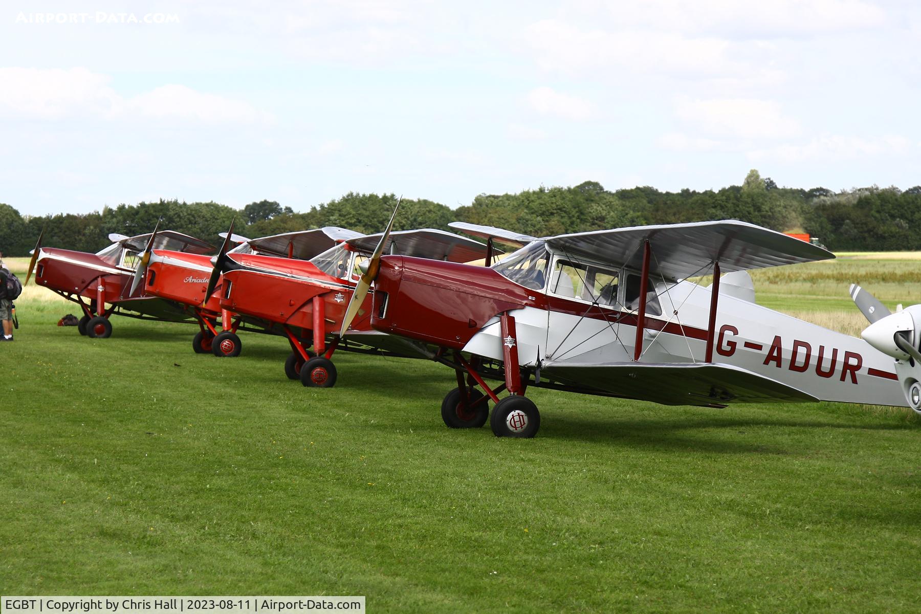 Turweston Aerodrome Airport, Turweston, England United Kingdom (EGBT) - De Havilland Moth Rally