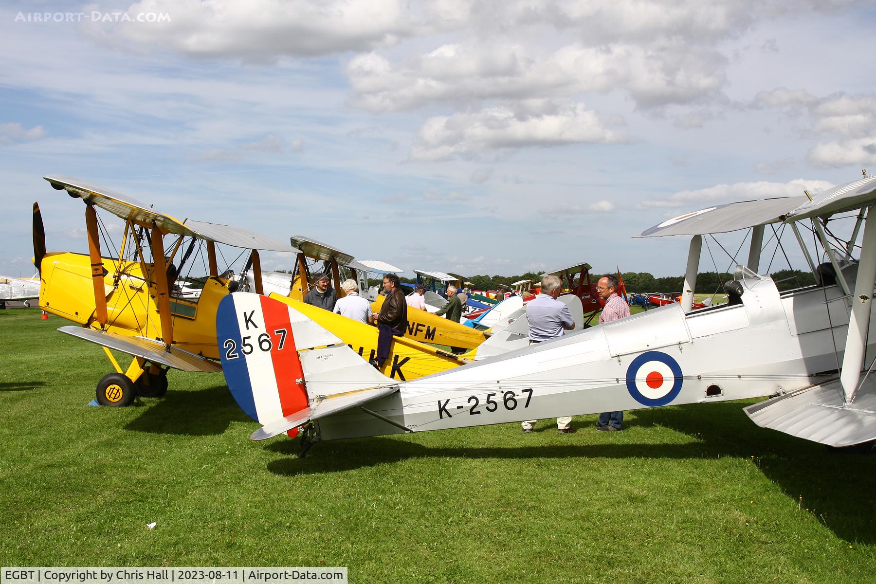 Turweston Aerodrome Airport, Turweston, England United Kingdom (EGBT) - De Havilland Moth Rally