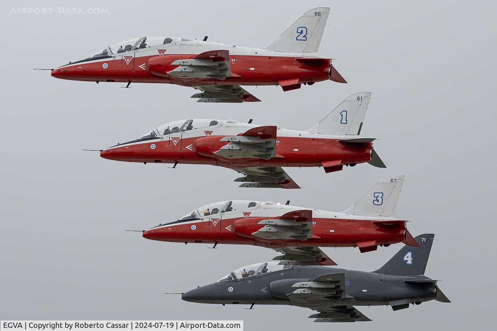 RAF Fairford Airport, Fairford, England United Kingdom (EGVA) - Midnight Hawks at the Royal International Air Tattoo 2024