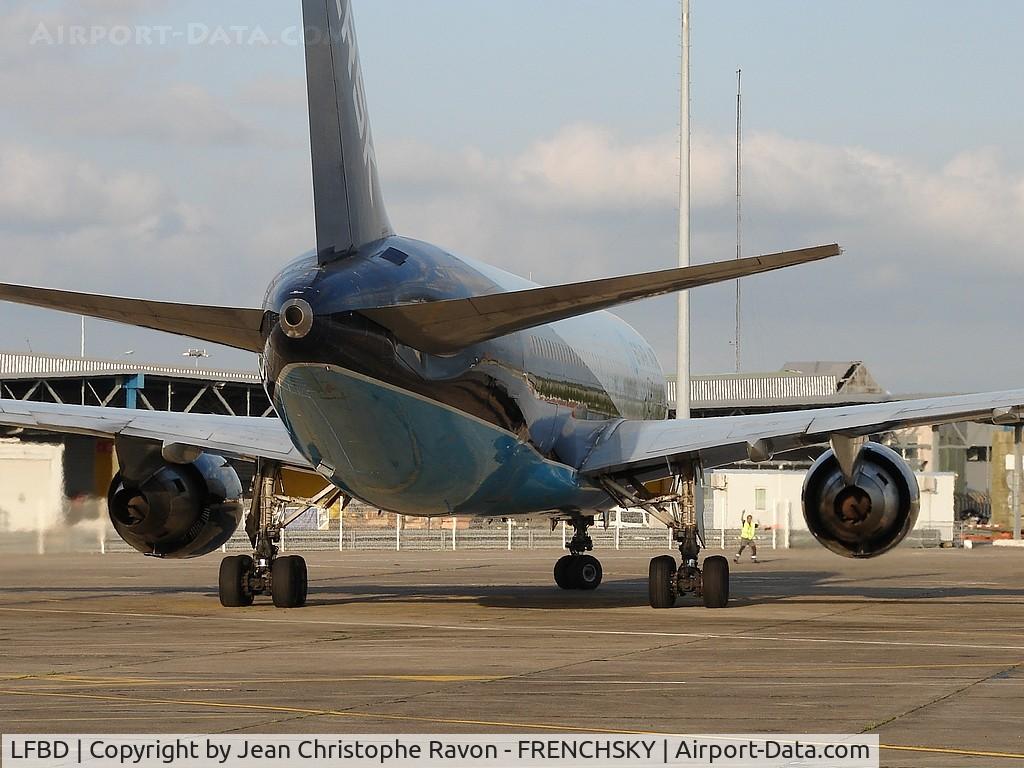 Bordeaux Airport, Merignac Airport France (LFBD) - 767 Maersk departure parking Fox