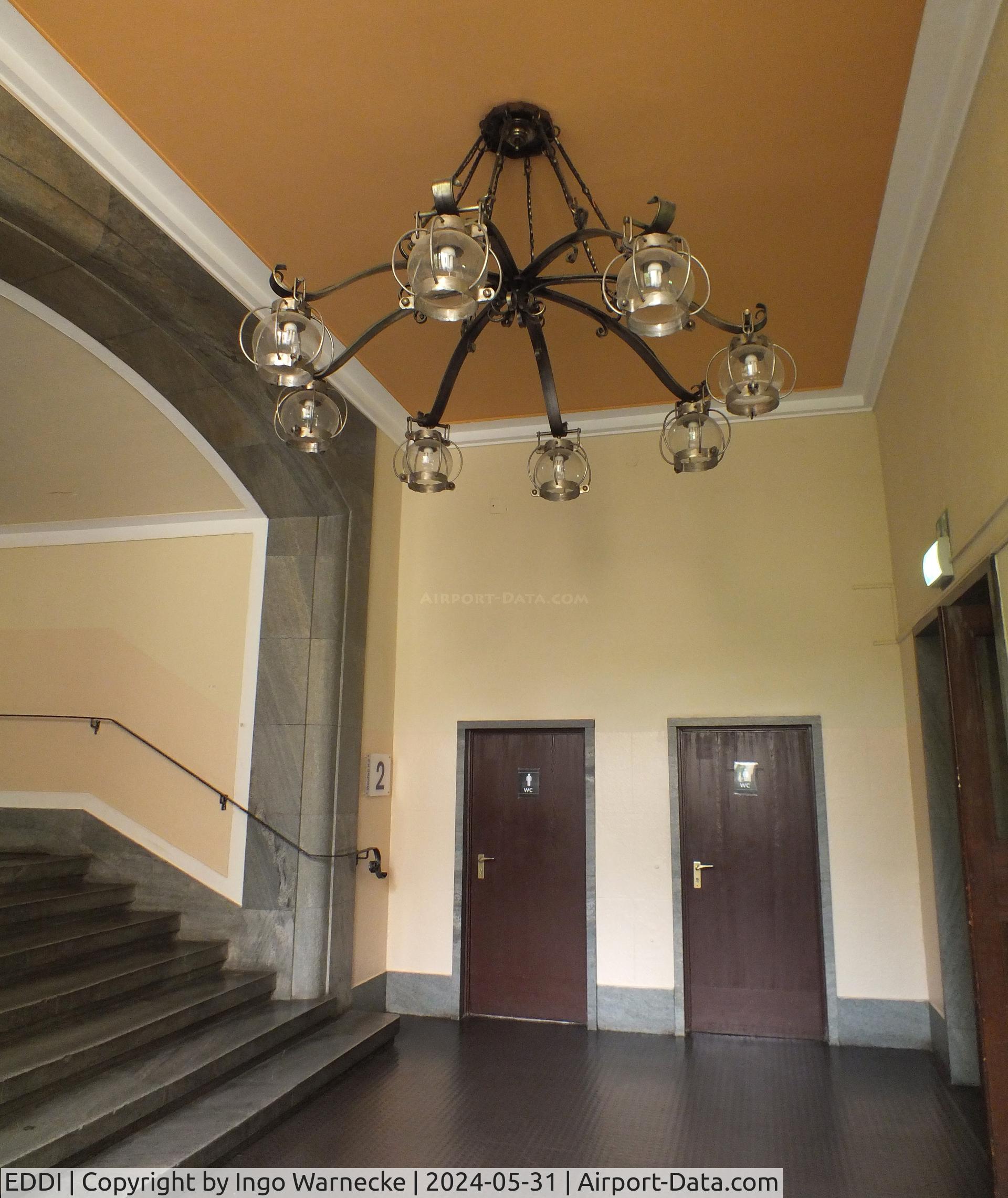 Tempelhof International Airport (closed), Berlin Germany (EDDI) - inside a building of the terminal of the former Tempelhof airport