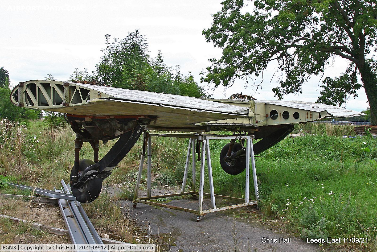 Nottingham East Midlands Airport, East Midlands, England United Kingdom (EGNX) - Avro Anson centre wing section at Church Fenton - Leeds East