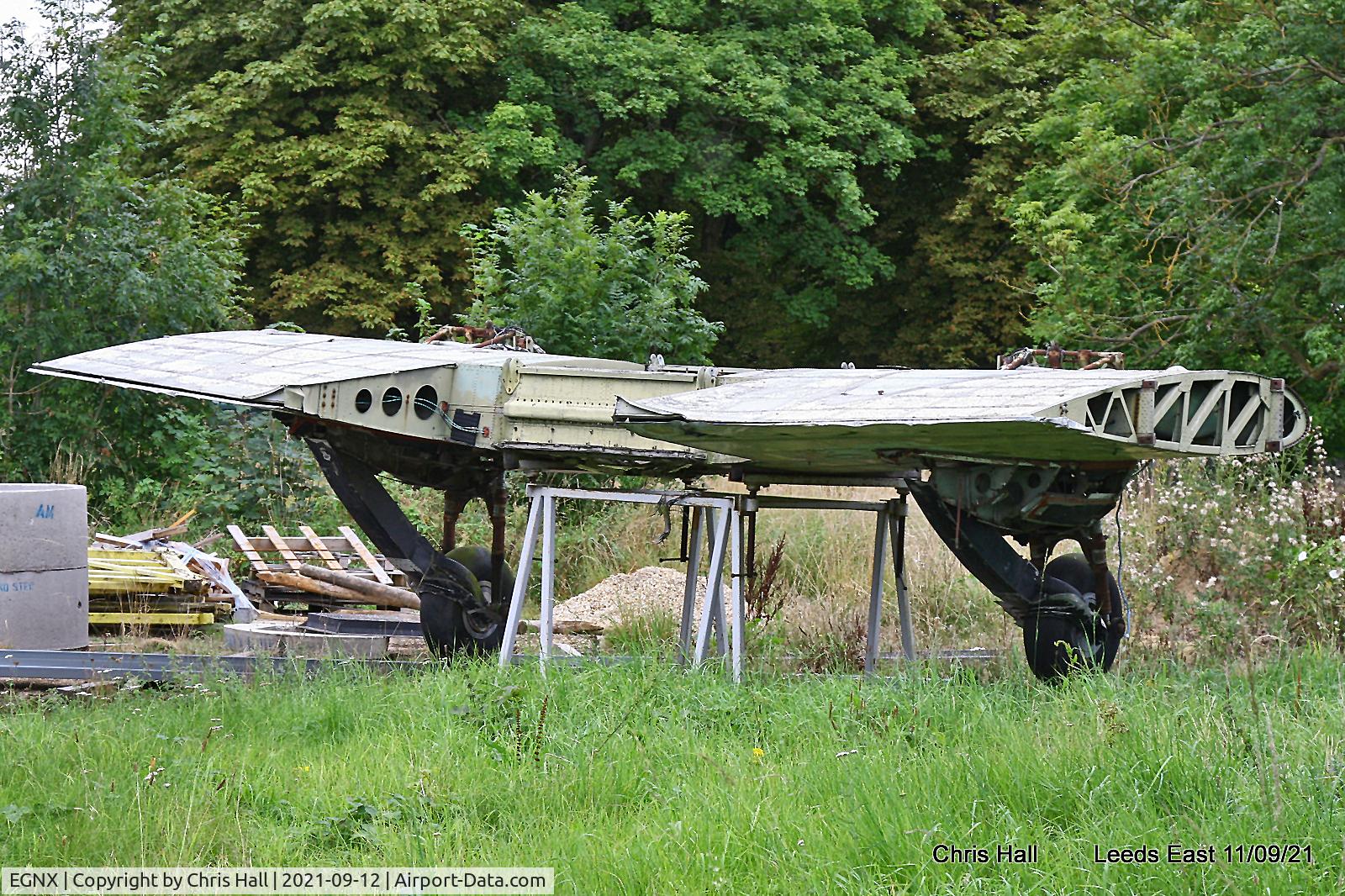 Nottingham East Midlands Airport, East Midlands, England United Kingdom (EGNX) - Avro Anson centre wing section at Church Fenton - Leeds East