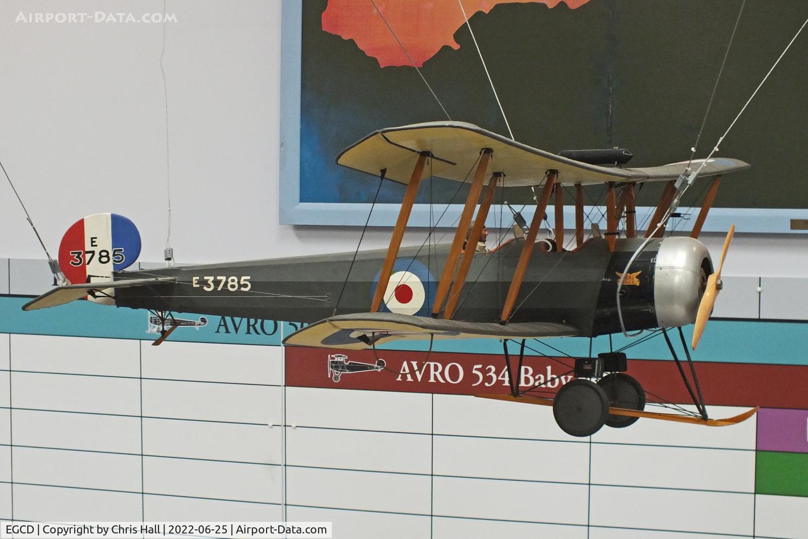 Woodford Aerodrome Airport, Stockport, England United Kingdom (EGCD) - Avro 504 model at the Avro Aviation Heritage Museum