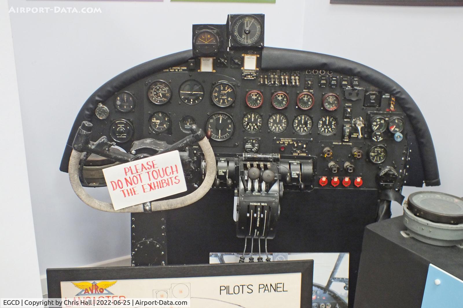 Woodford Aerodrome Airport, Stockport, England United Kingdom (EGCD) - Avro Lancaster Instrument Panel at the Avro Aviation Heritage Museum
