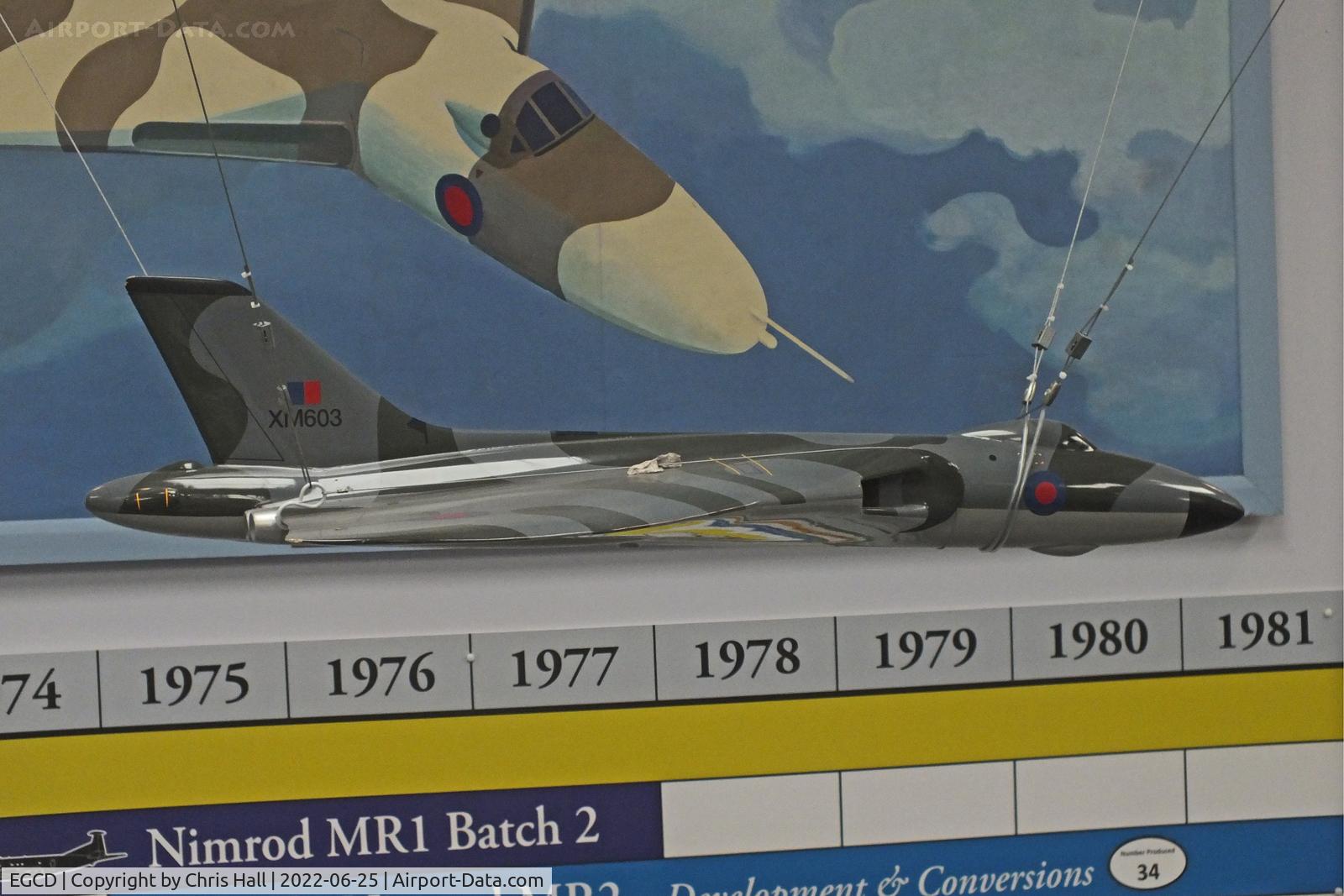 Woodford Aerodrome Airport, Stockport, England United Kingdom (EGCD) - Avro Vulcan model at the Avro Aviation Heritage Museum