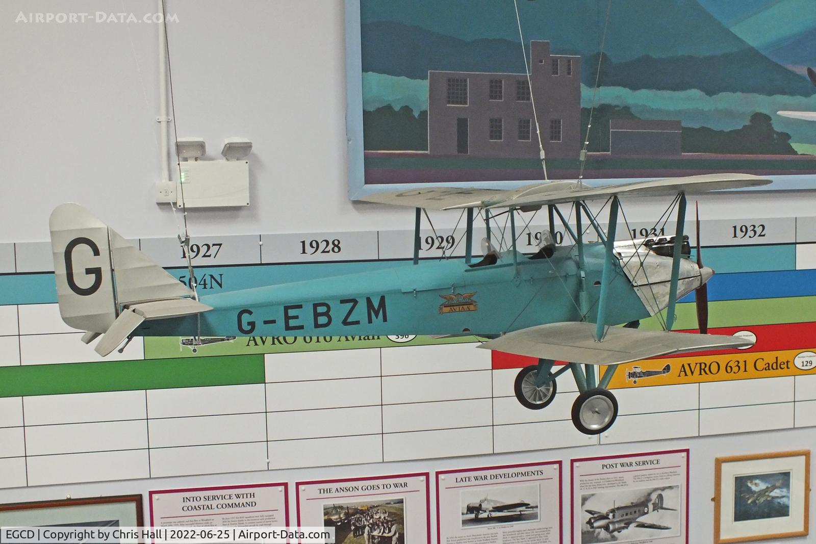 Woodford Aerodrome Airport, Stockport, England United Kingdom (EGCD) - Avro 594 Avian IIIA model at the Avro Aviation Heritage Museum