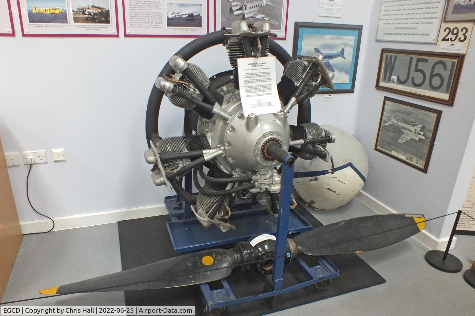 Woodford Aerodrome Airport, Stockport, England United Kingdom (EGCD) - Armstrong Siddley Cheetah radial engine at the Avro Aviation Heritage Museum