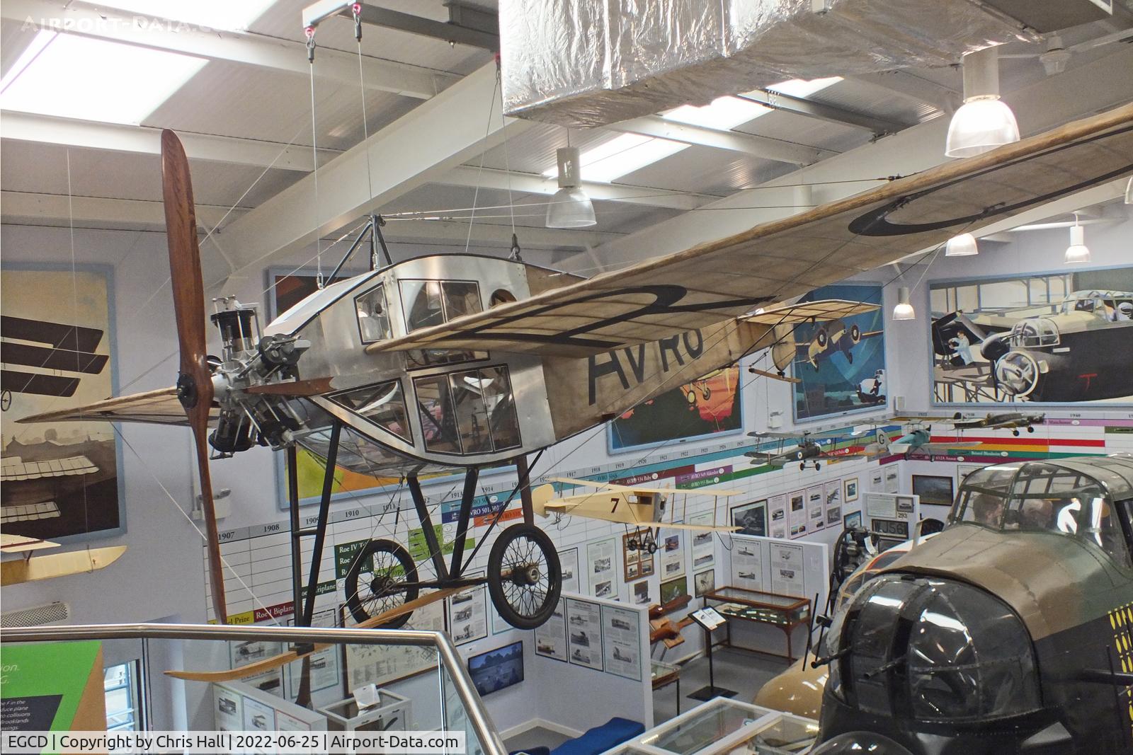 Woodford Aerodrome Airport, Stockport, England United Kingdom (EGCD) - Avro Type F (replica) at the Avro Aviation Heritage Museum