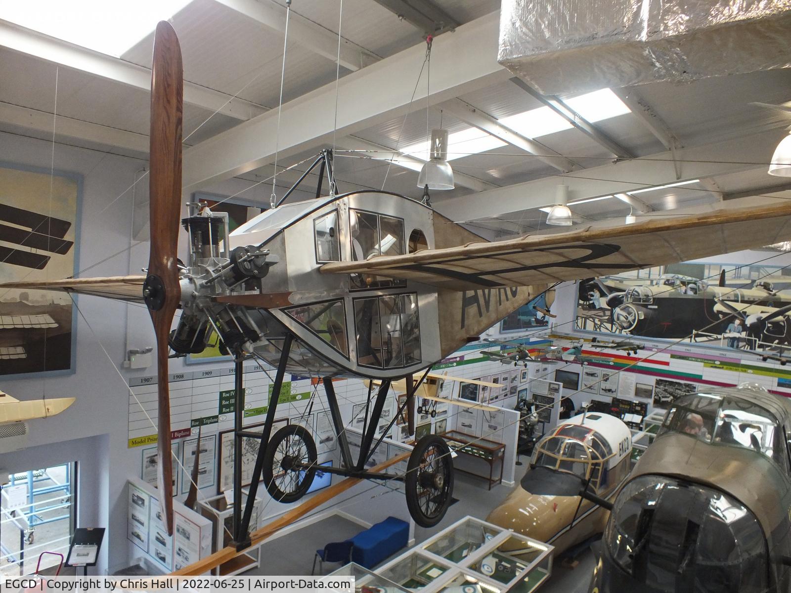 Woodford Aerodrome Airport, Stockport, England United Kingdom (EGCD) - Avro Type F (replica) at the Avro Aviation Heritage Museum
