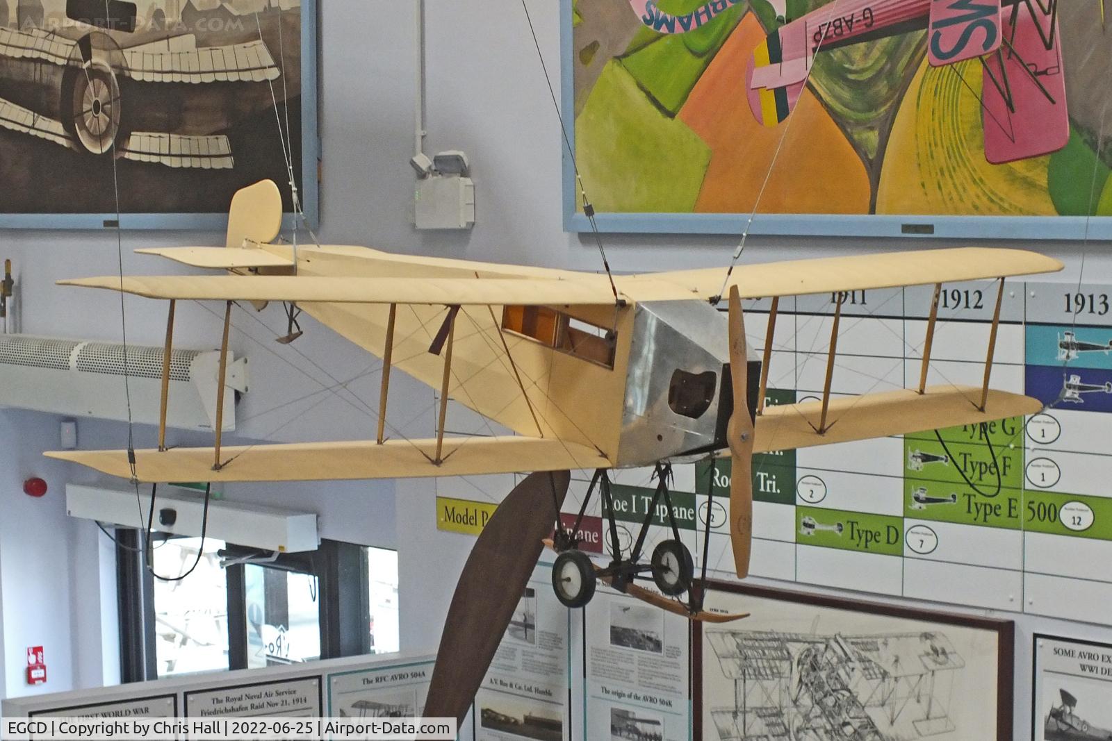 Woodford Aerodrome Airport, Stockport, England United Kingdom (EGCD) - Avro Type G model at the Avro Aviation Heritage Museum