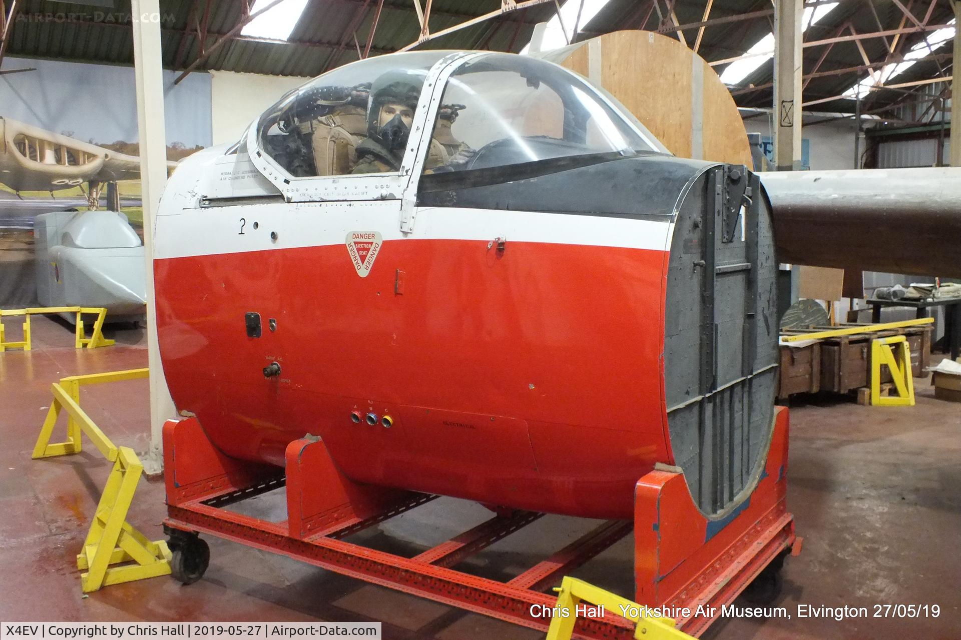 X4EV Airport - Jet Provost cockpit at the Yorkshire Air Museum, Elvington