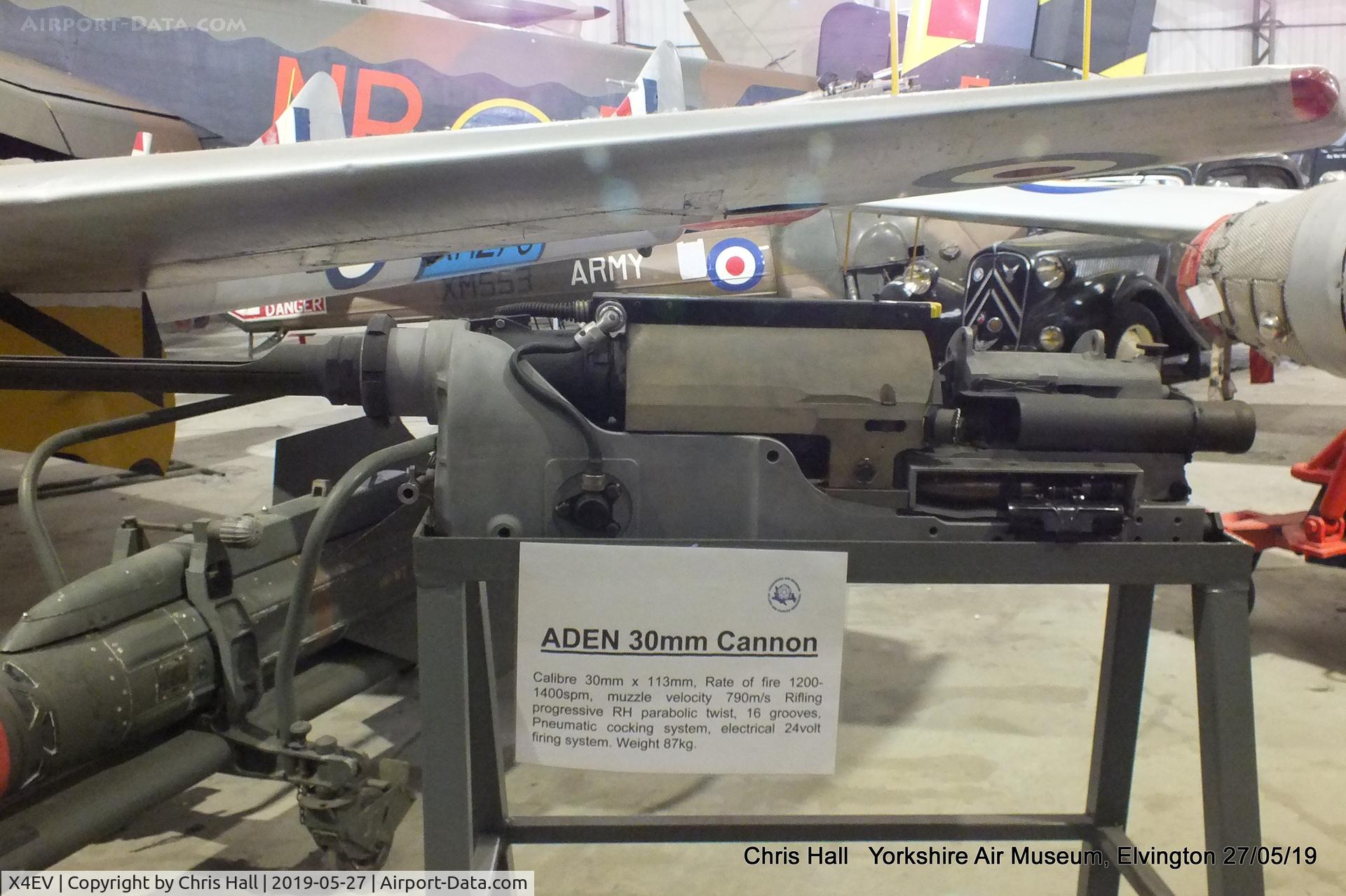 X4EV Airport - Aden 30mm Cannon at the Yorkshire Air Museum, Elvington