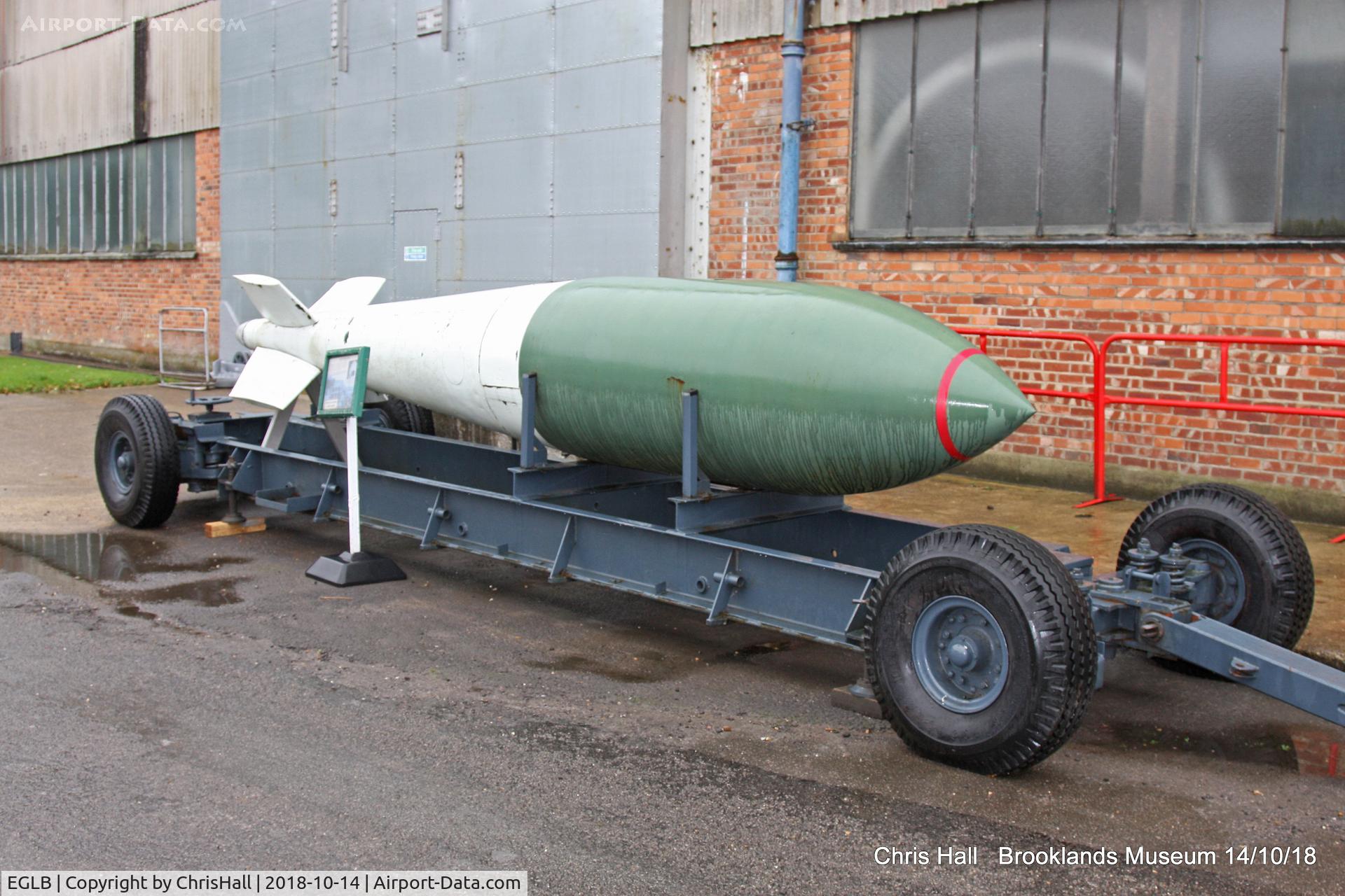 EGLB Airport - Tall Boy bomb at the Brooklands Museum