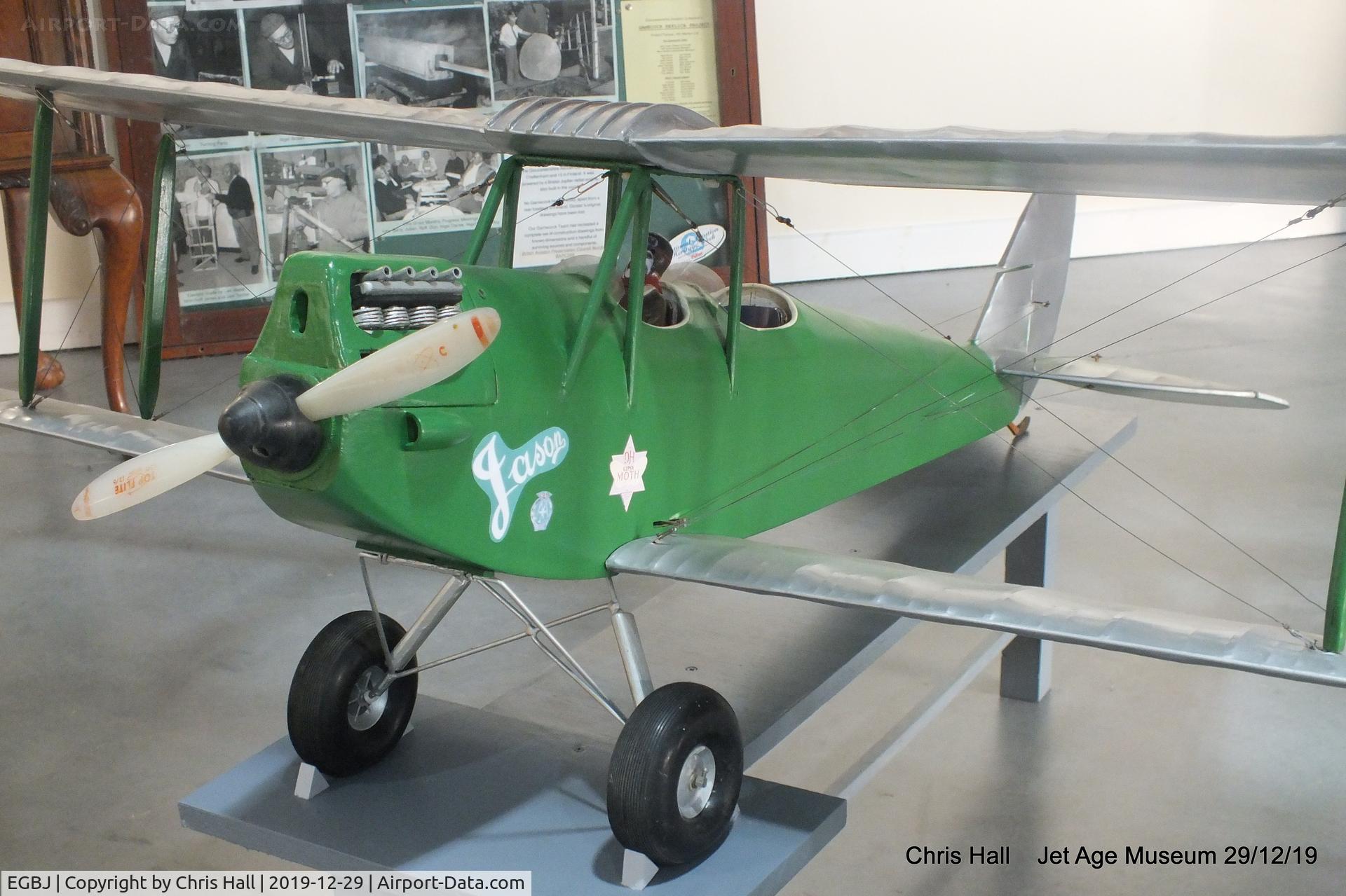 Gloucestershire Airport, Staverton, England United Kingdom (EGBJ) - Large scale model of de Havilland DH.60G Moth, 