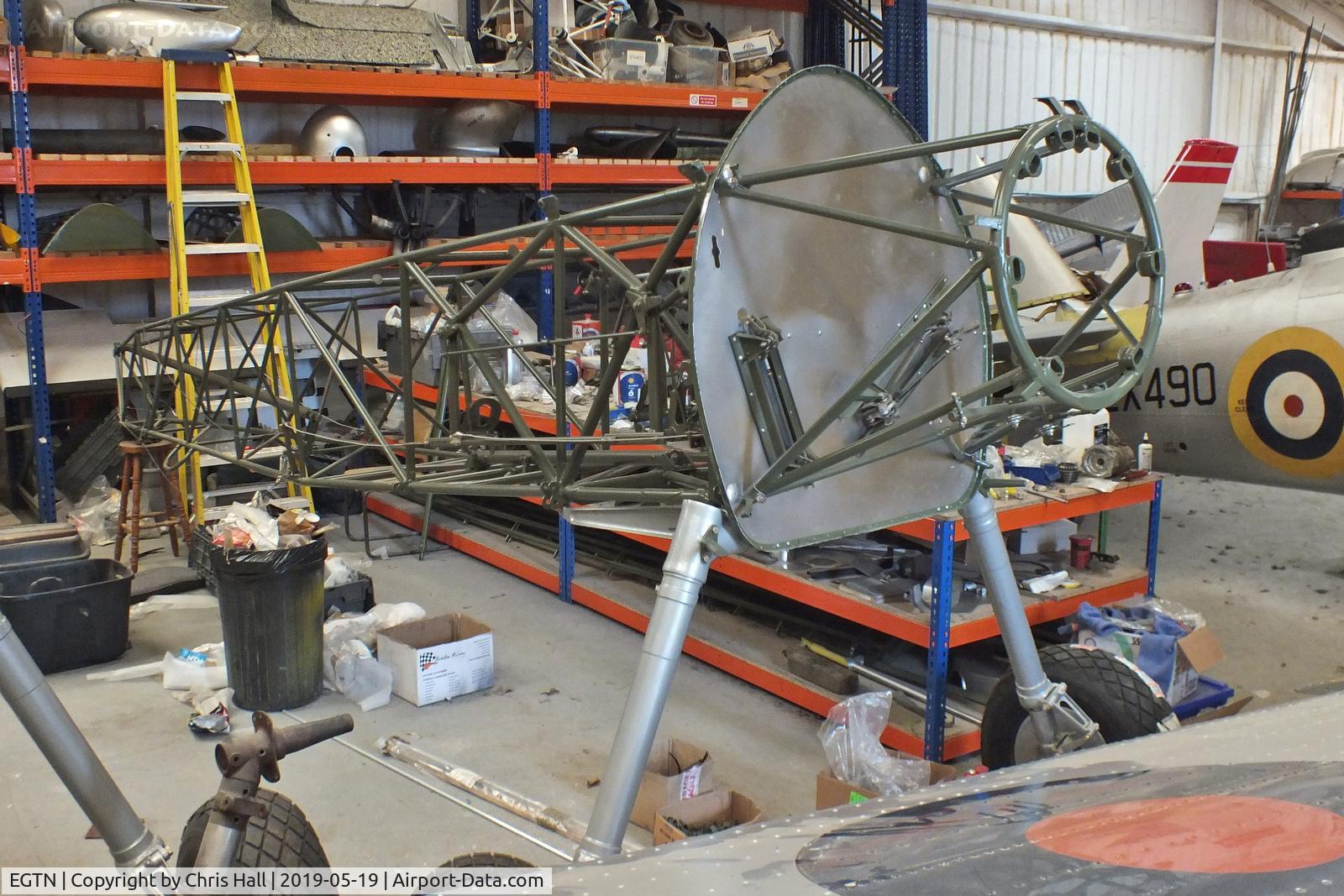 EGTN Airport - Stearman airframe at Enstone