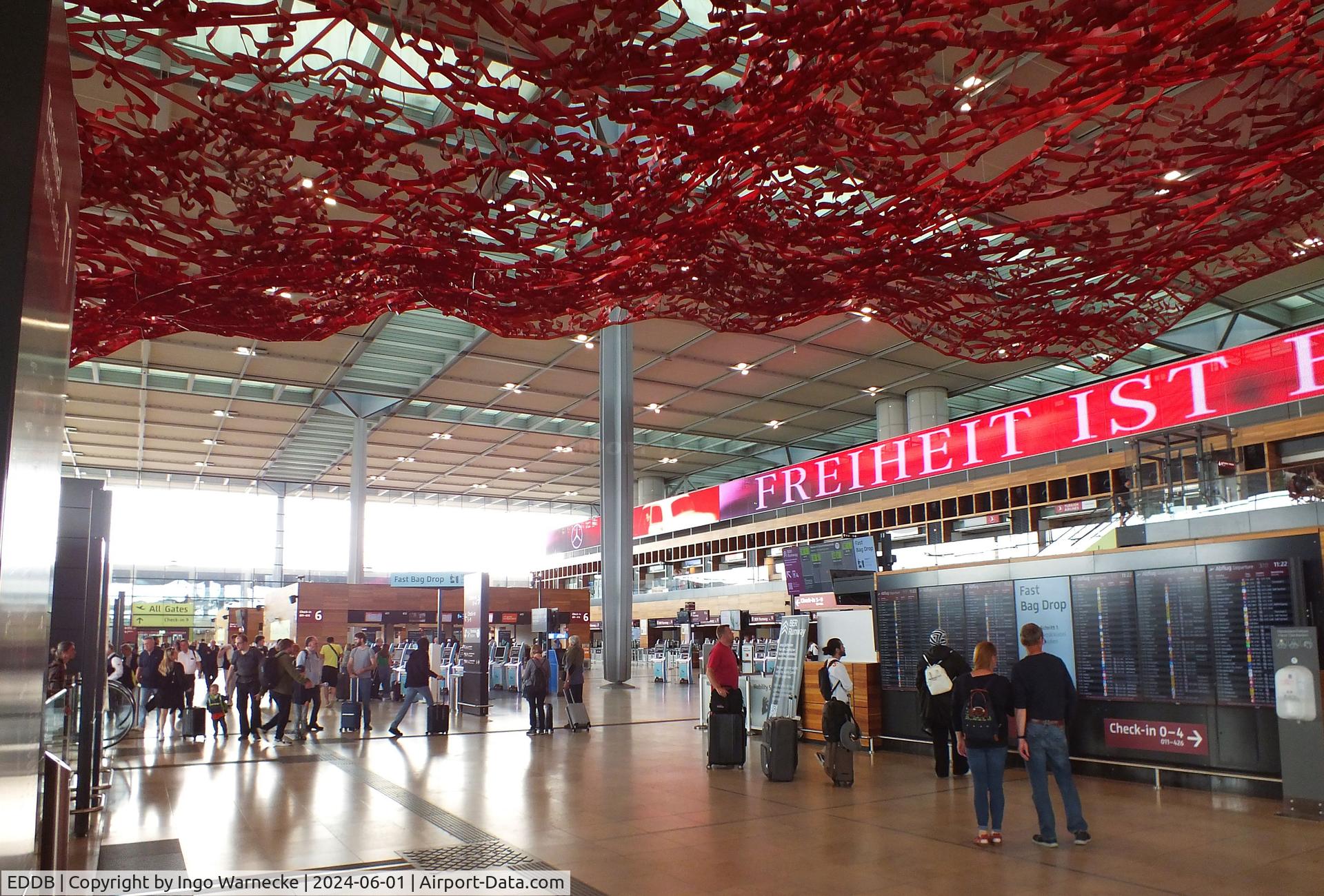 Berlin Brandenburg International Airport, Berlin Germany (EDDB) - inside the terminal at BER airport