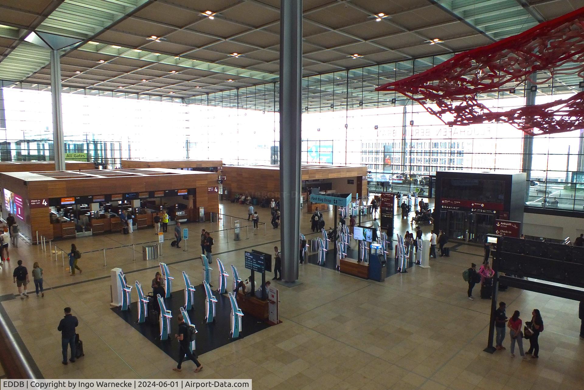 Berlin Brandenburg International Airport, Berlin Germany (EDDB) - inside the terminal at BER airport