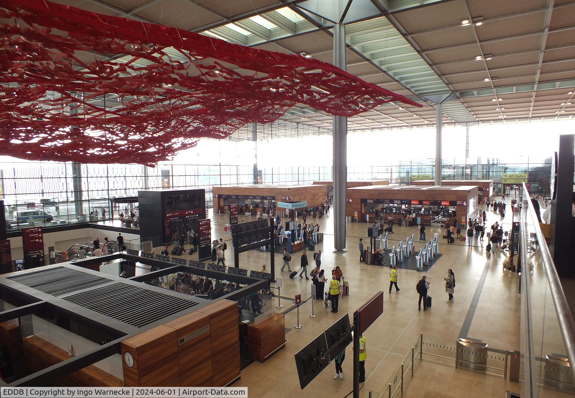 Berlin Brandenburg International Airport, Berlin Germany (EDDB) - inside the terminal at BER airport