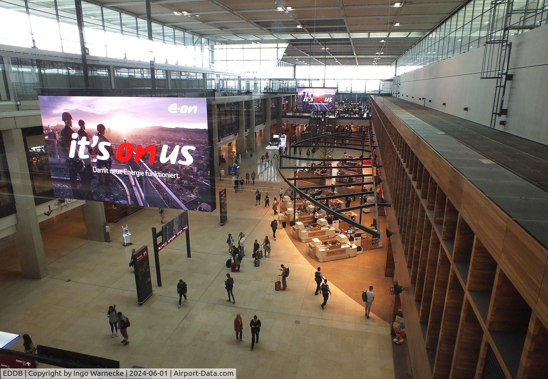 Berlin Brandenburg International Airport, Berlin Germany (EDDB) - inside the terminal at BER airport