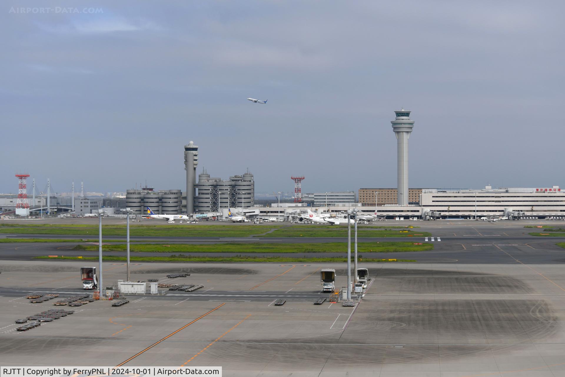 Tokyo International Airport (Haneda), Ota, Tokyo Japan (RJTT) - Haneda Terminal 1 seen across the runway from Terminal 3