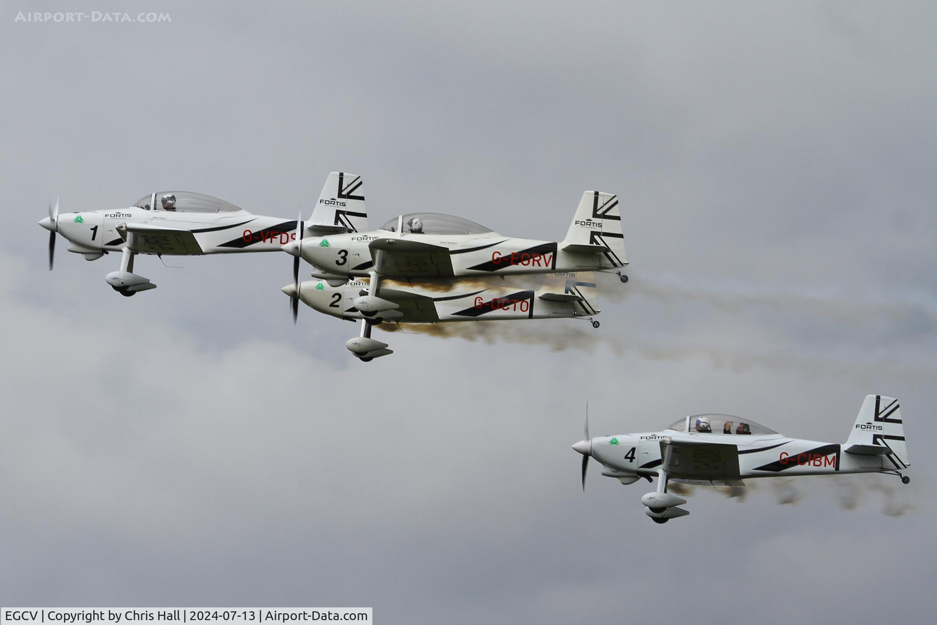 Sleap Airfield Airport, Shrewsbury, England United Kingdom (EGCV) - Team Raven RV-8's at Sleapkosh 2024
