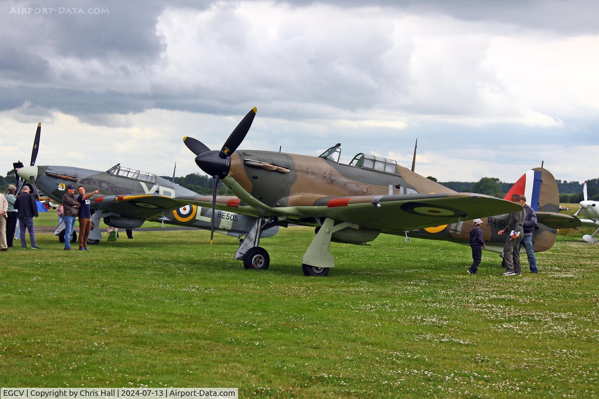 Sleap Airfield Airport, Shrewsbury, England United Kingdom (EGCV) - Hawker Hurricanes at Sleapkosh 2024