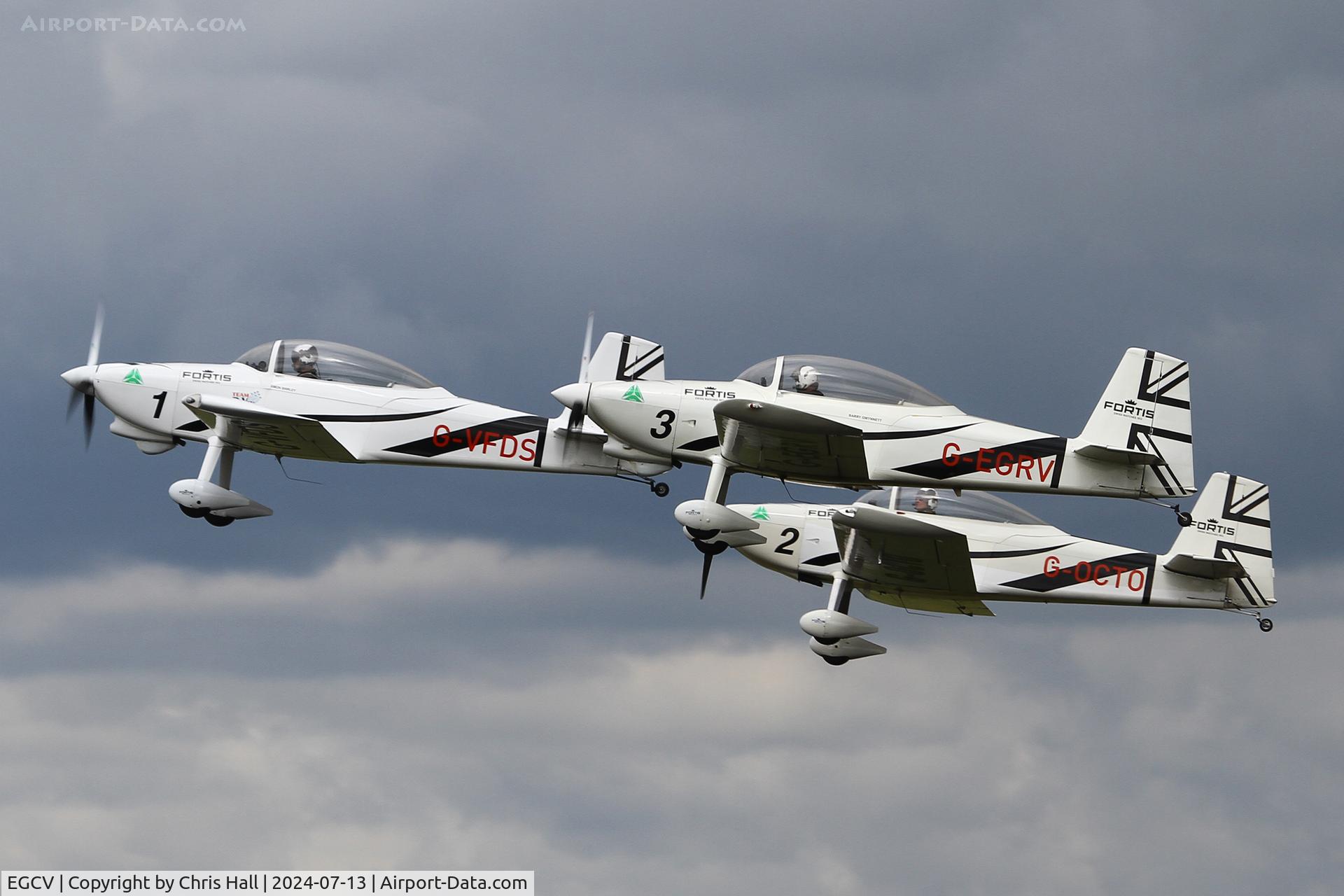 Sleap Airfield Airport, Shrewsbury, England United Kingdom (EGCV) - Team Raven RV-8's at Sleapkosh 2024