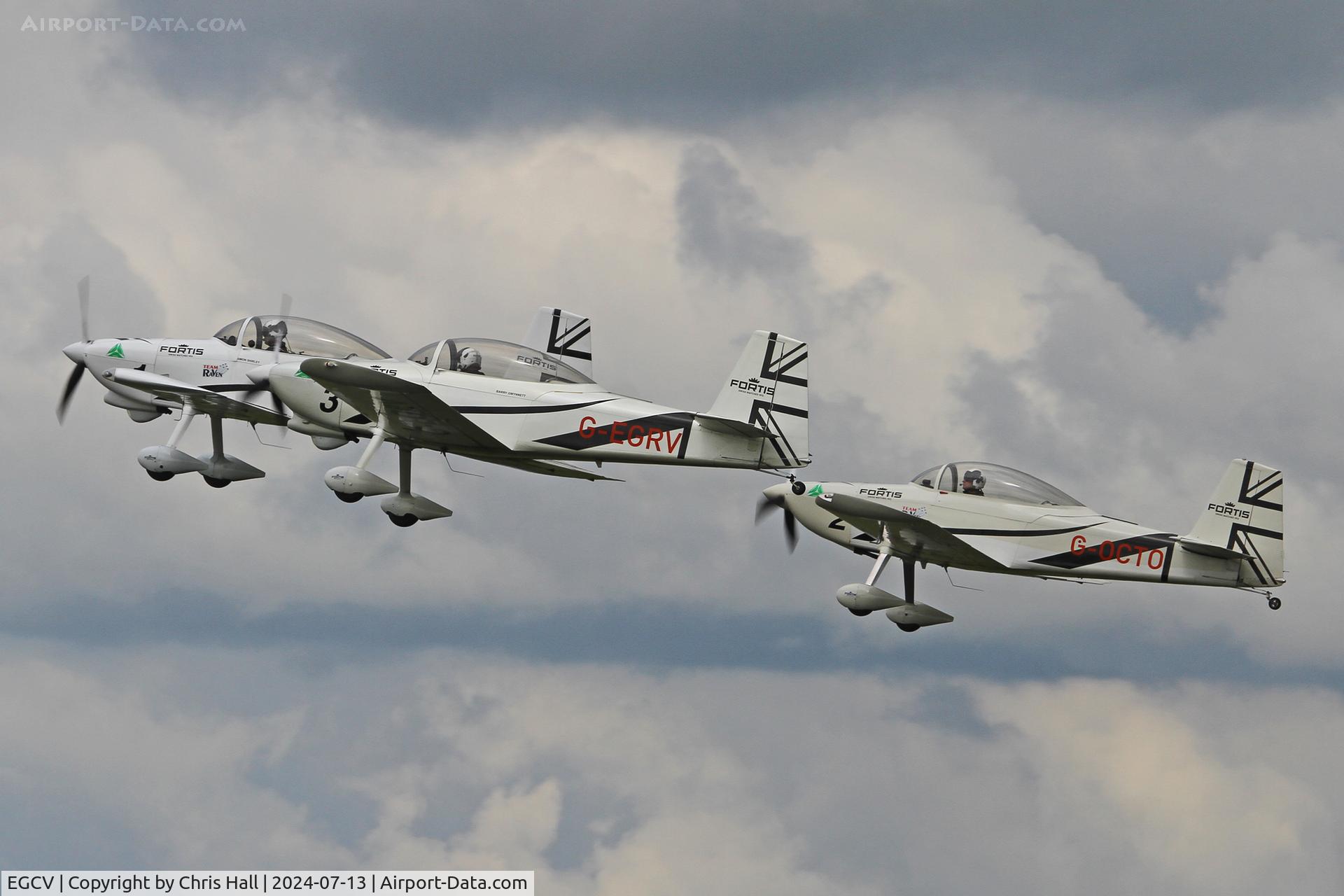 Sleap Airfield Airport, Shrewsbury, England United Kingdom (EGCV) - Team Raven RV-8's at Sleapkosh 2024